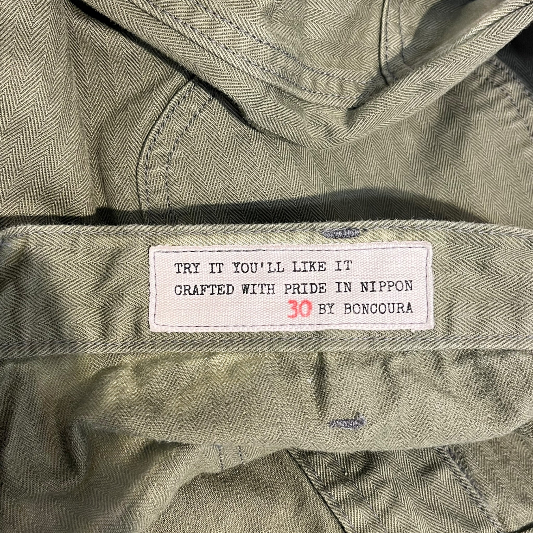 BONCOURA/Pants/30/Cotton/GRN/hbt twill military pant view 3