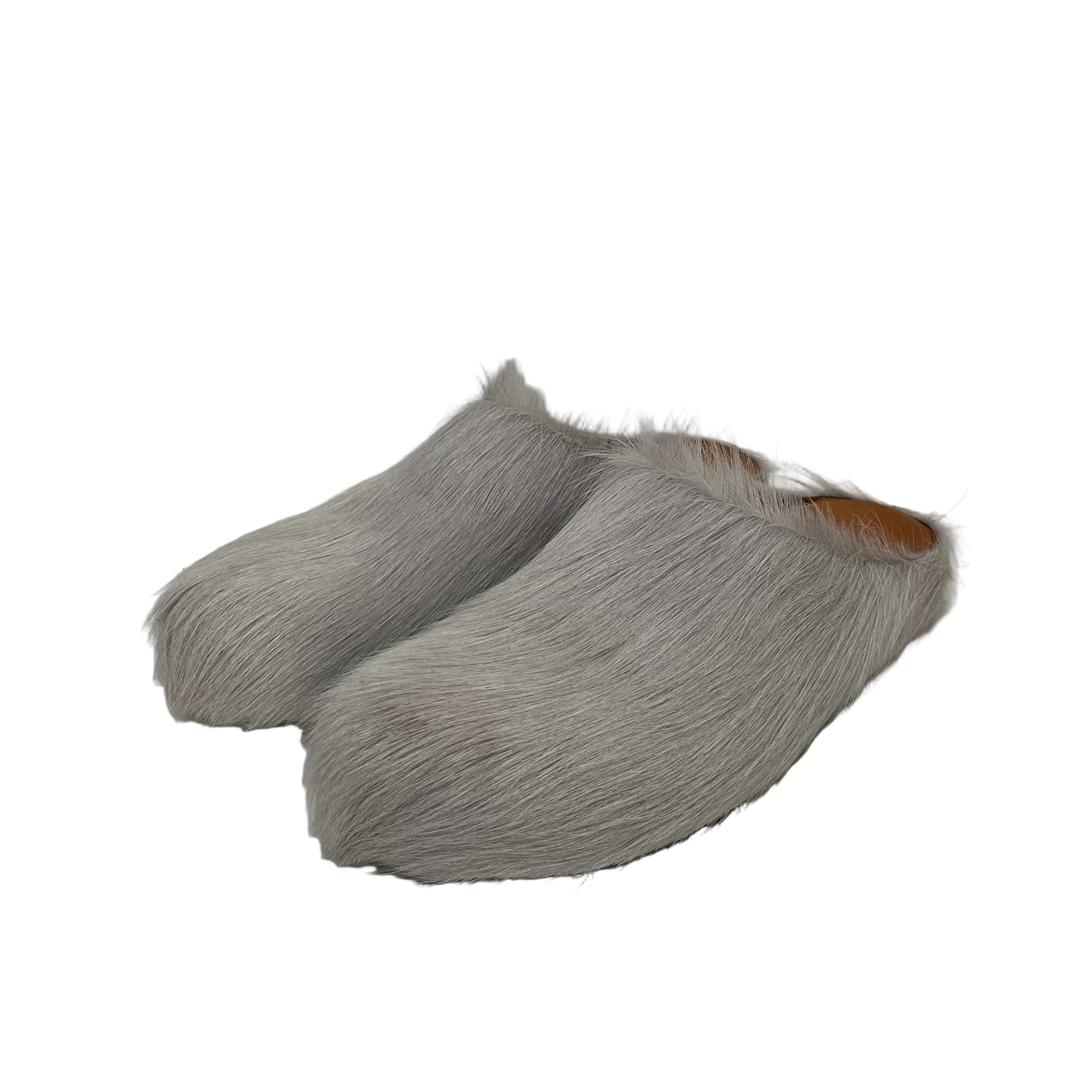 MARNI/Shoes/EU 38/Fake Fur/GRY/FUSSBELT SABOT MULES view 2