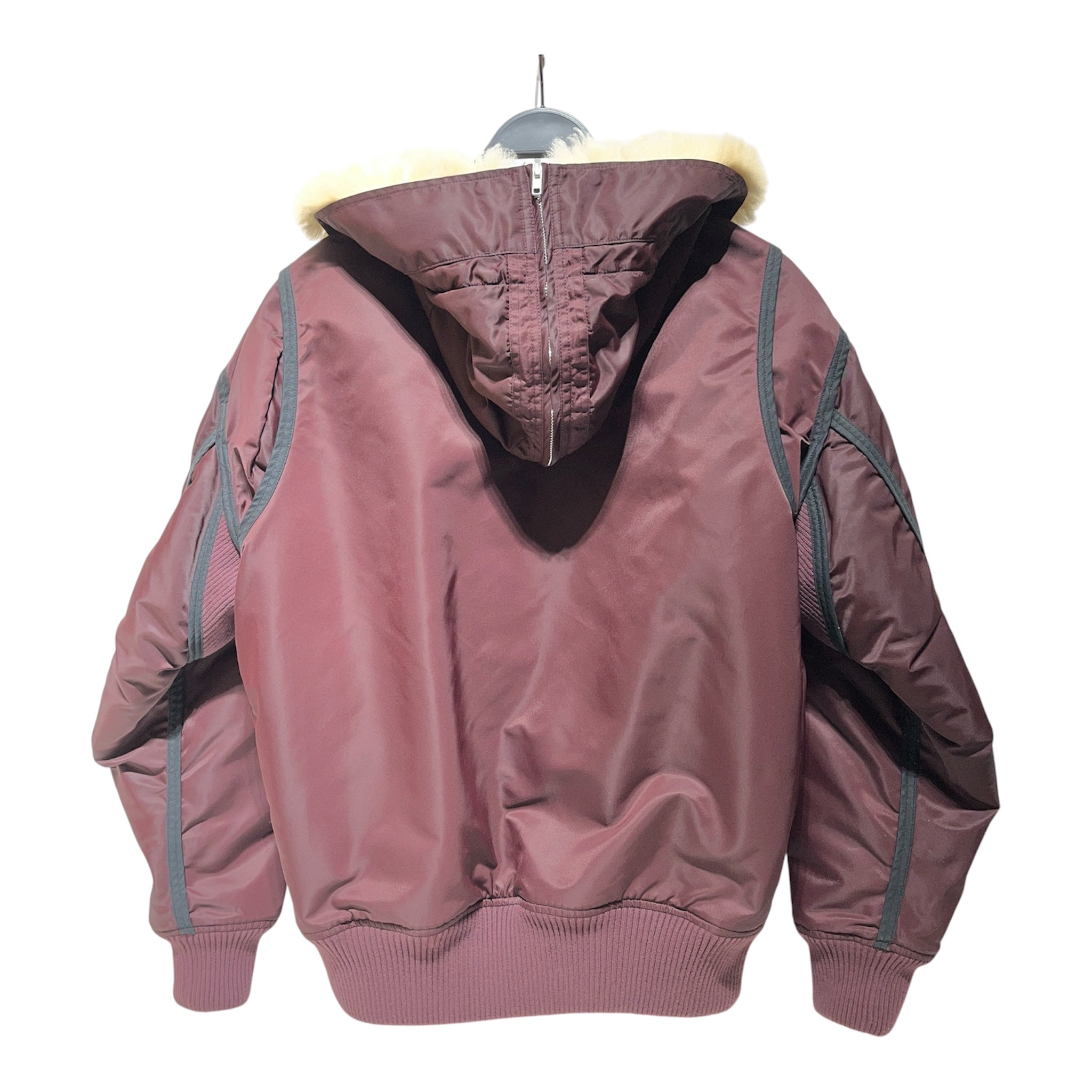 Helmut Lang/Flight Jkt/S/Nylon/BRD/Aviator Bomber Fur Hood view 2