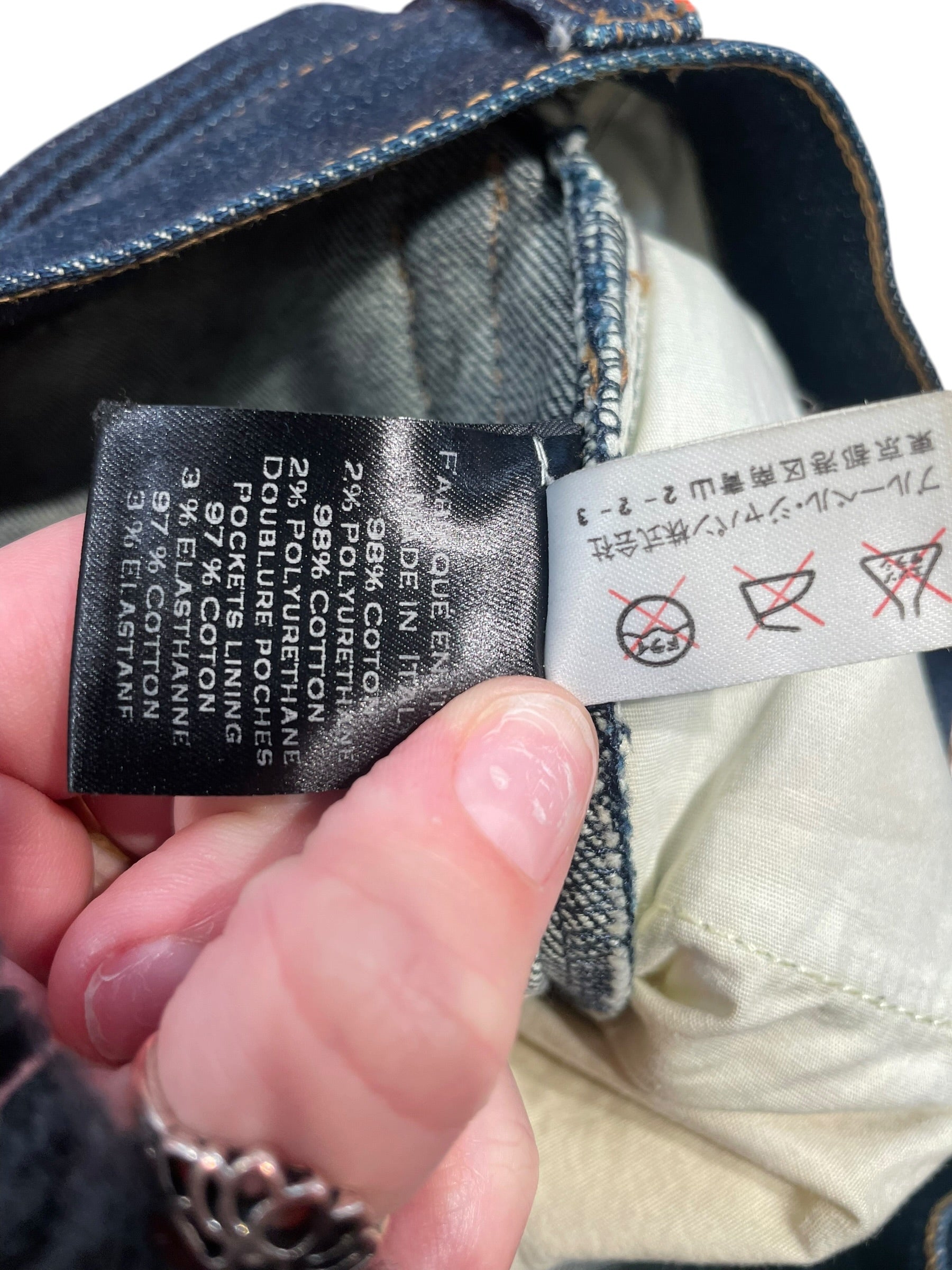 BALMAIN/Skinny Pants/27/Cotton/IDG/POHT551D204 view 5