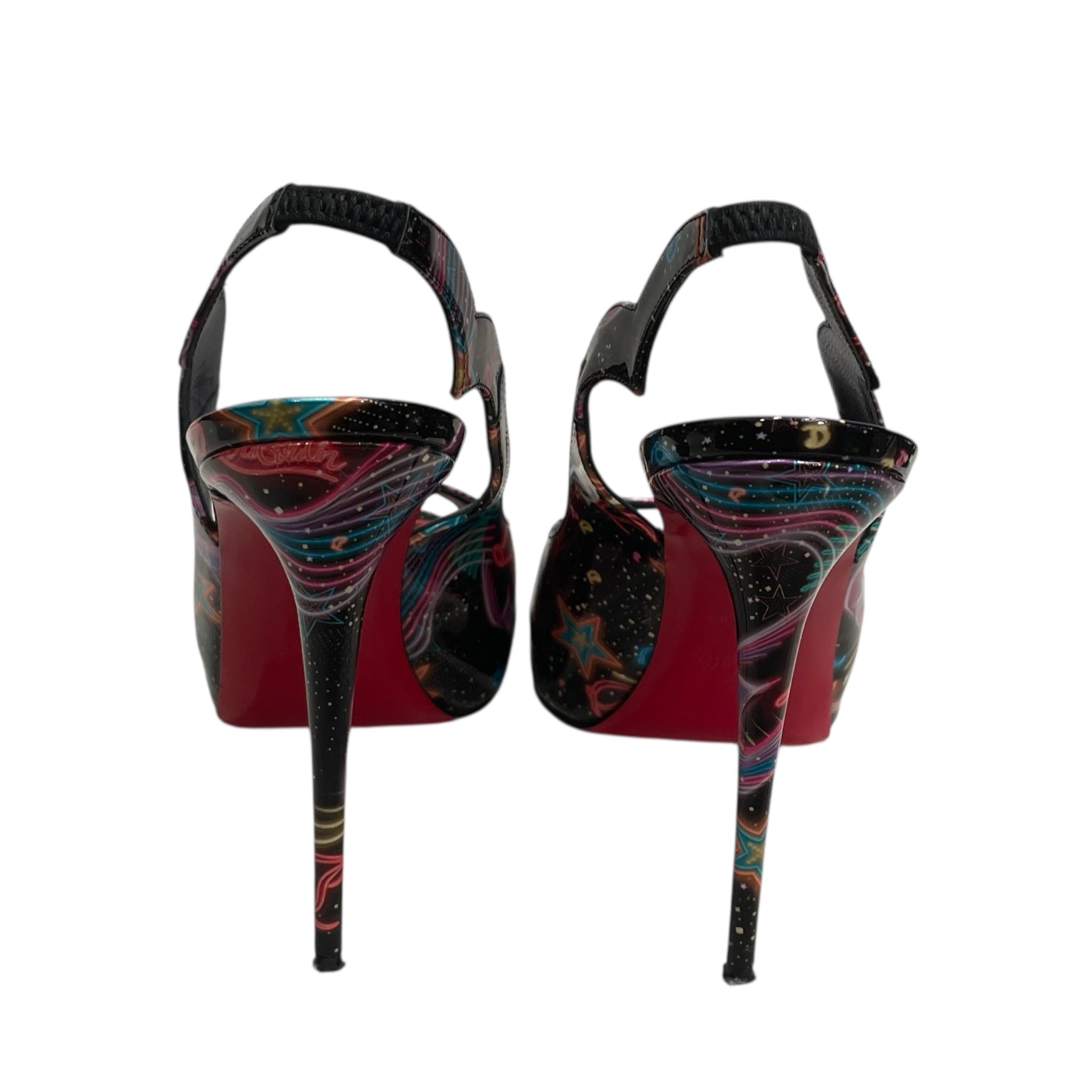 Christian Louboutin/Heels/EU 38.5/All Over Print/MLT/HOT CHICK SCALLOP SLINGBACK view 4