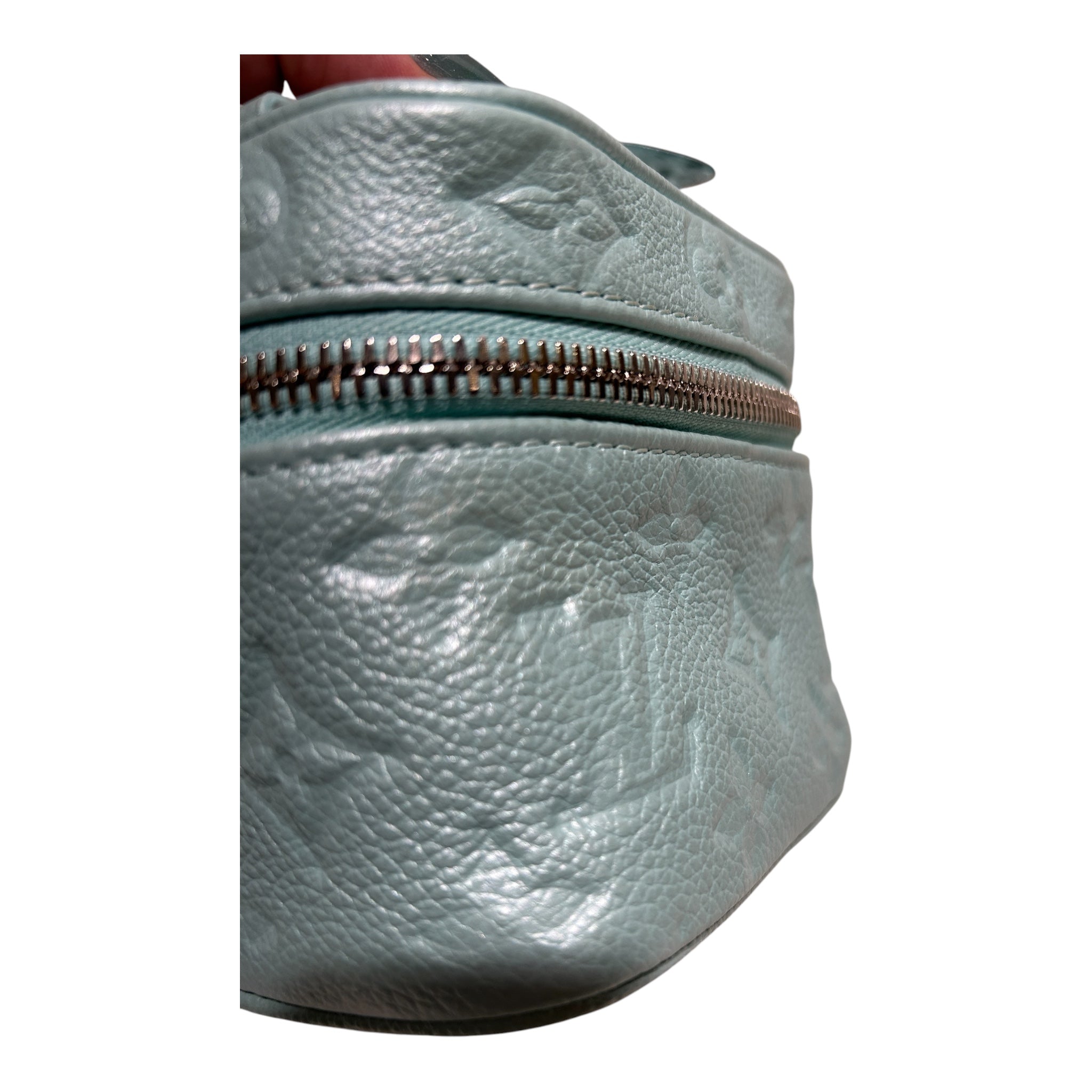 LOUIS VUITTON/Pouch/Monogram/Leather/BLU/VANITY MICRO view 6
