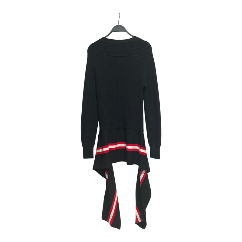 GIVENCHY/Heavy Sweater/M/Cotton/NVY/STRIPED WITH DRAPE