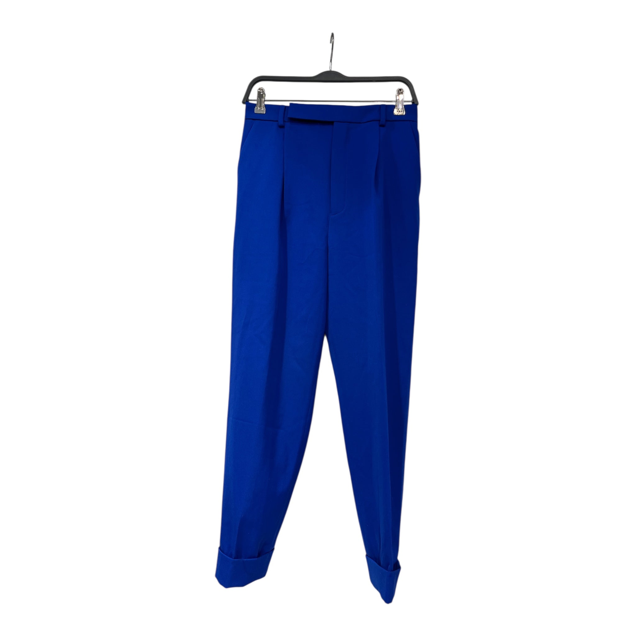 SAINT LAURENT/Straight Pants/36/Wool/BLU/690054 blue slacks view 1