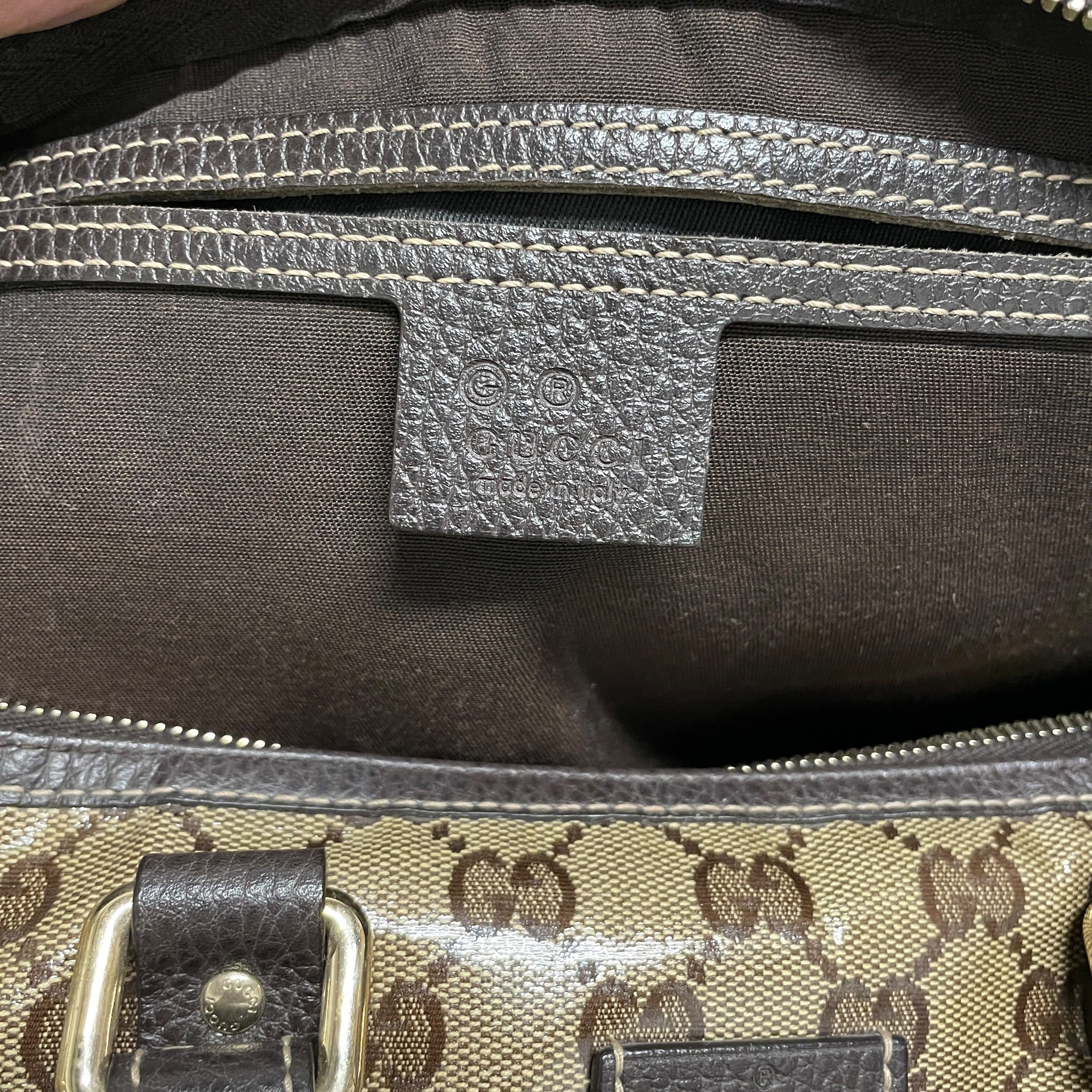 GUCCI/Hand Bag/Monogram/Leather/BRW/SHINY/ 265697 view 3