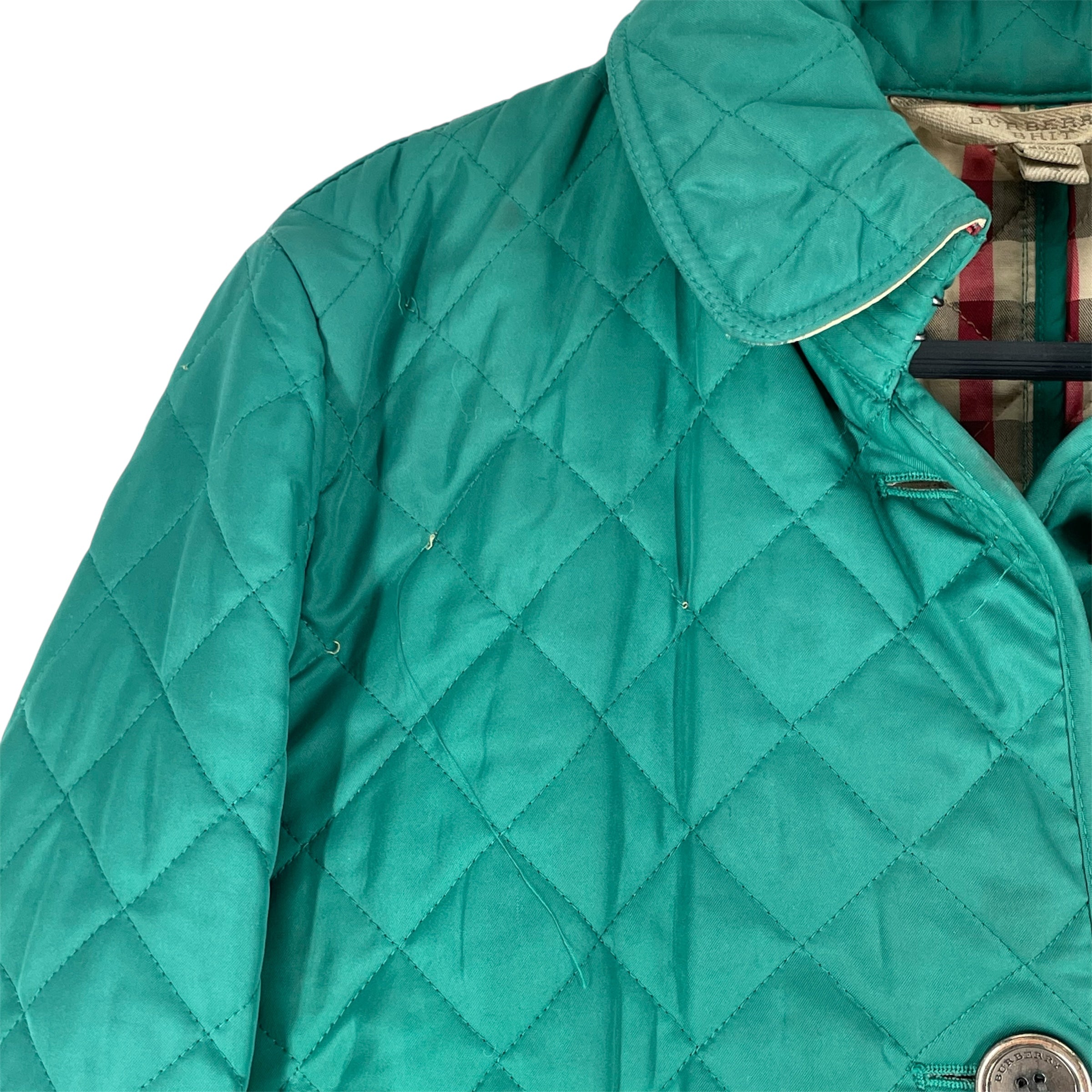 BURBERRY BRIT/Jacket/S/Cotton/GRN/TRFAK120IST -QUILTED JCKT view 3