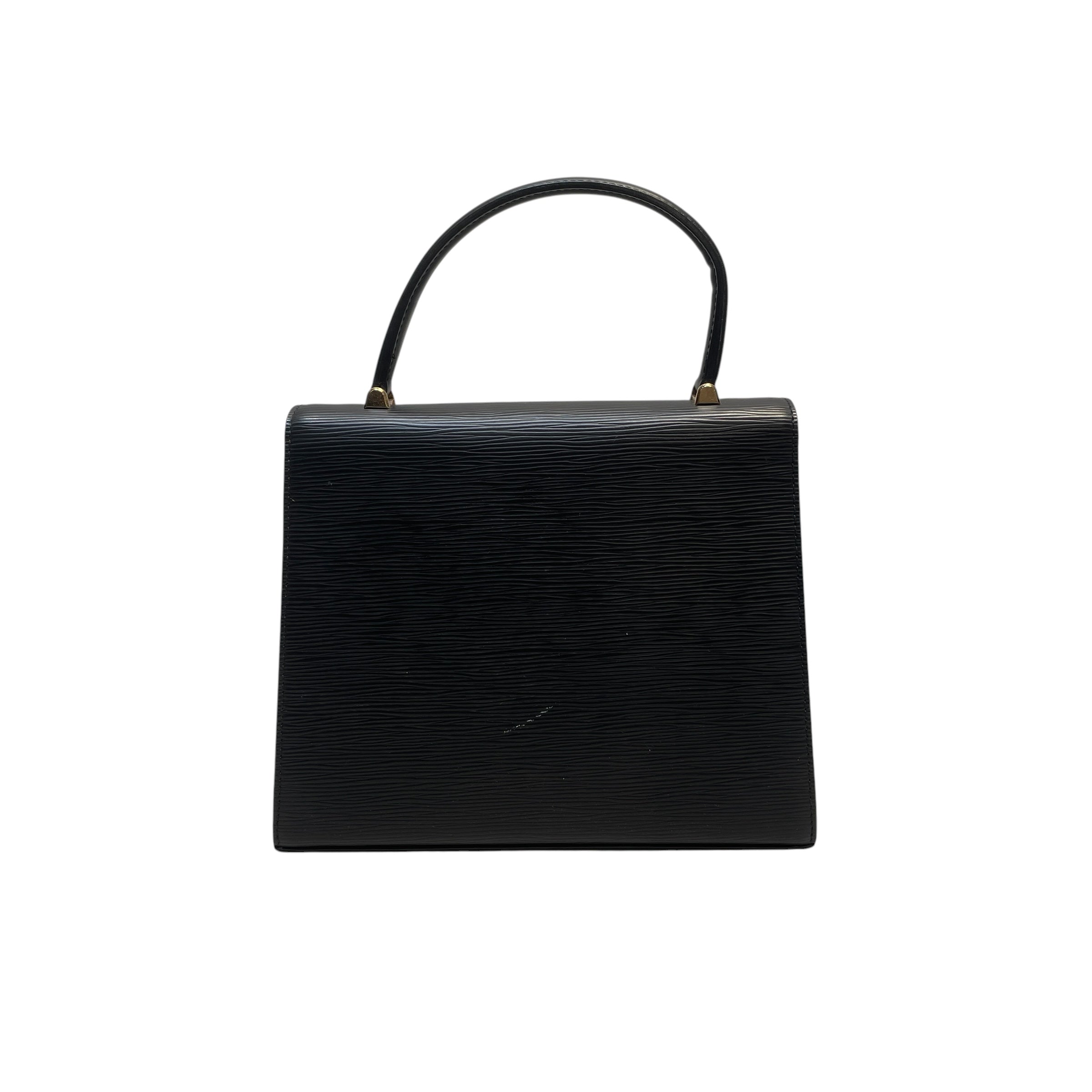 LOUIS VUITTON/Hand Bag/Leather/BLK/EPI MALESHERBES HANDBAG view 2