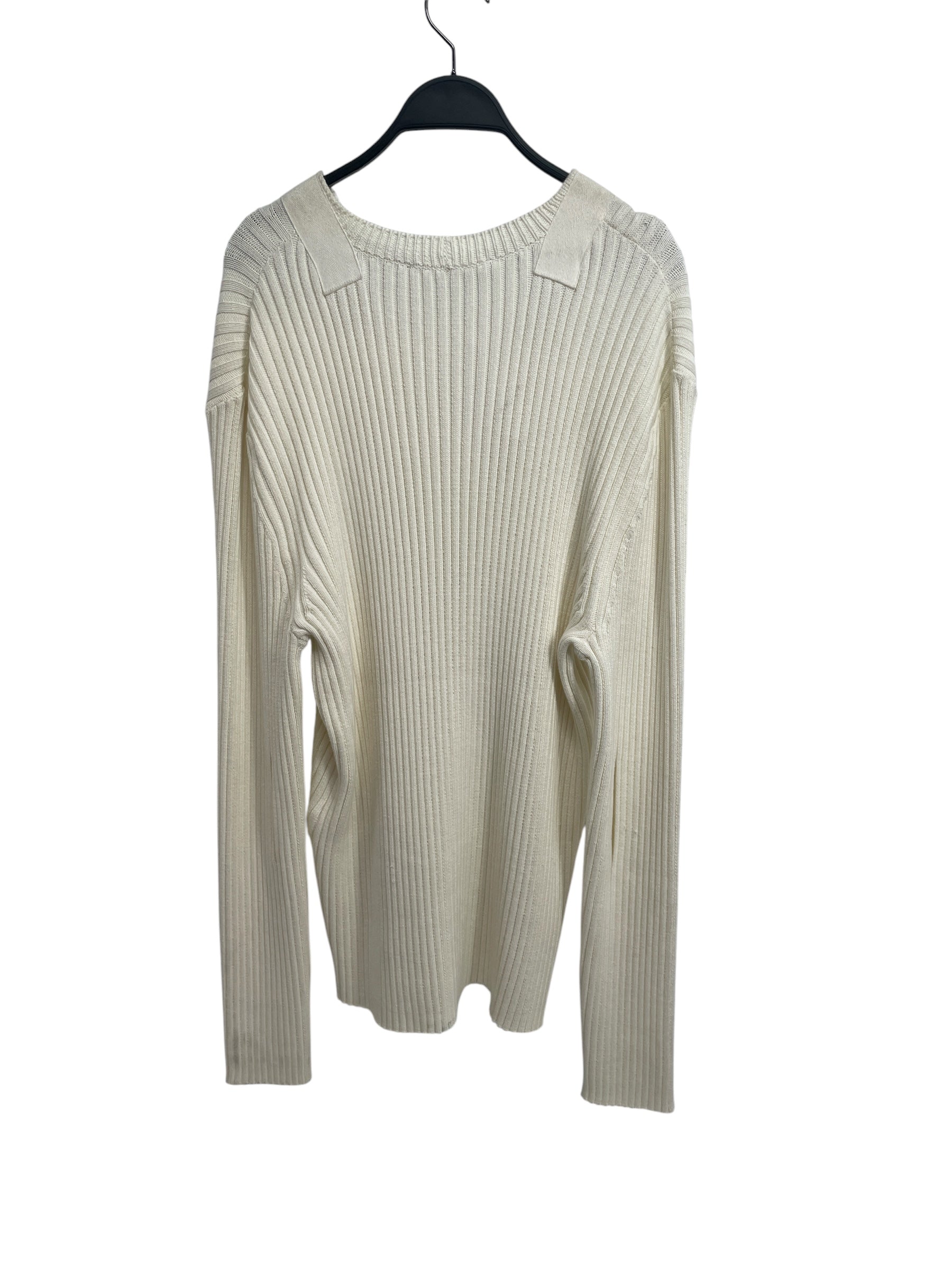 Helmut Lang/Sweater/XXL/Cotton/WHT/KNIT SWEATER view 2