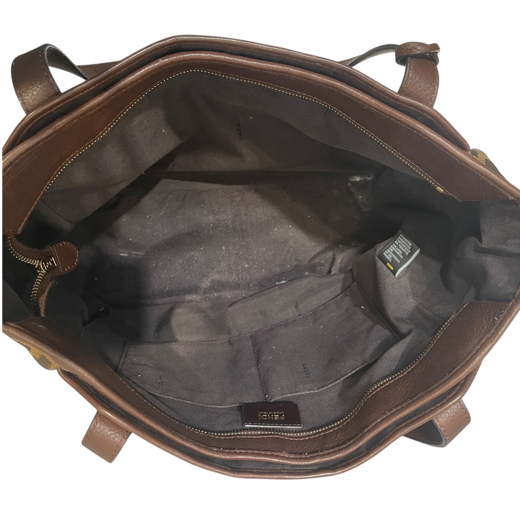 FENDI/Tote Bag/L/Monogram/Cotton/BRW/ view 5