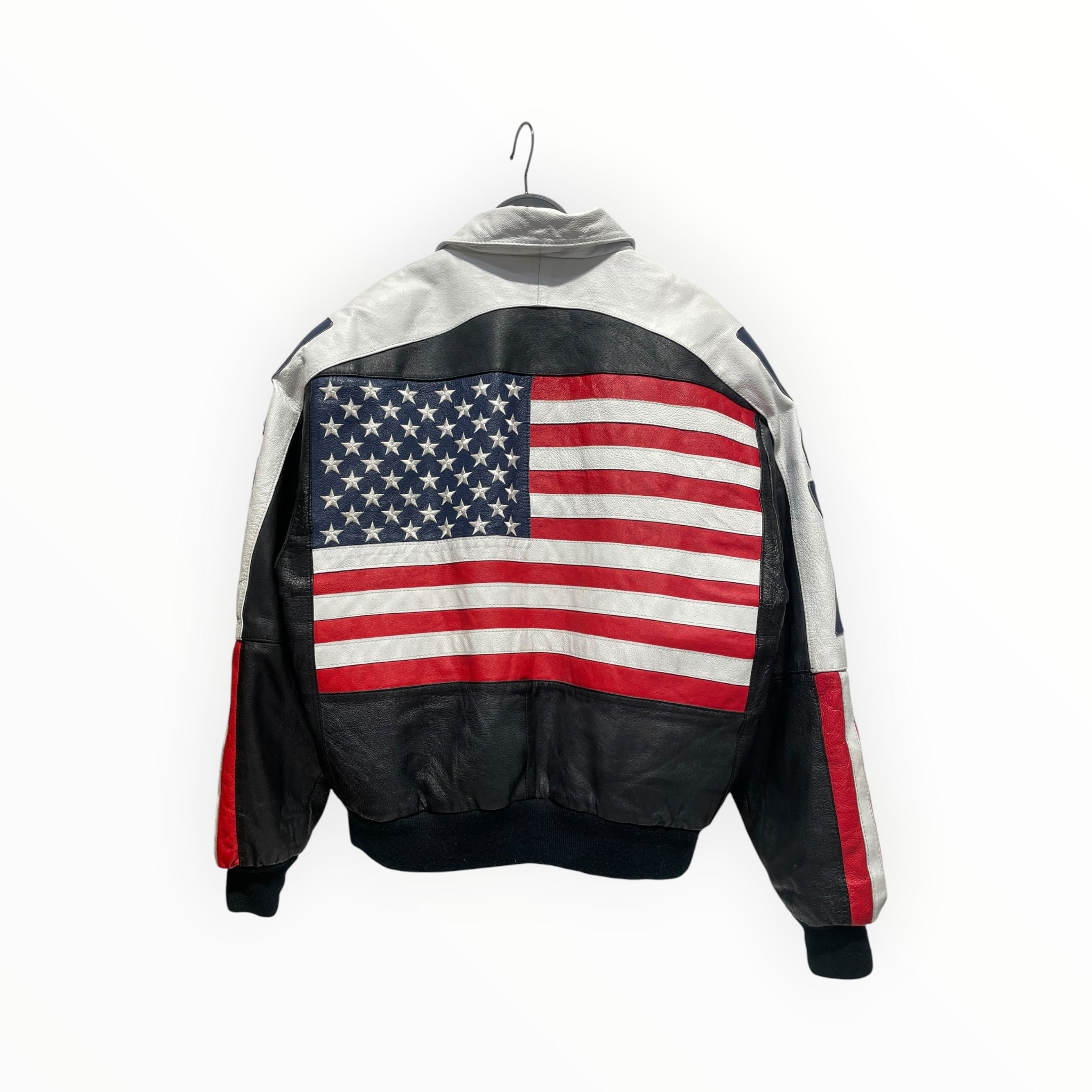 MICHAEL HOBAN/Quilted Jkt/L/Leather/BLK/All Over Print/ view 2