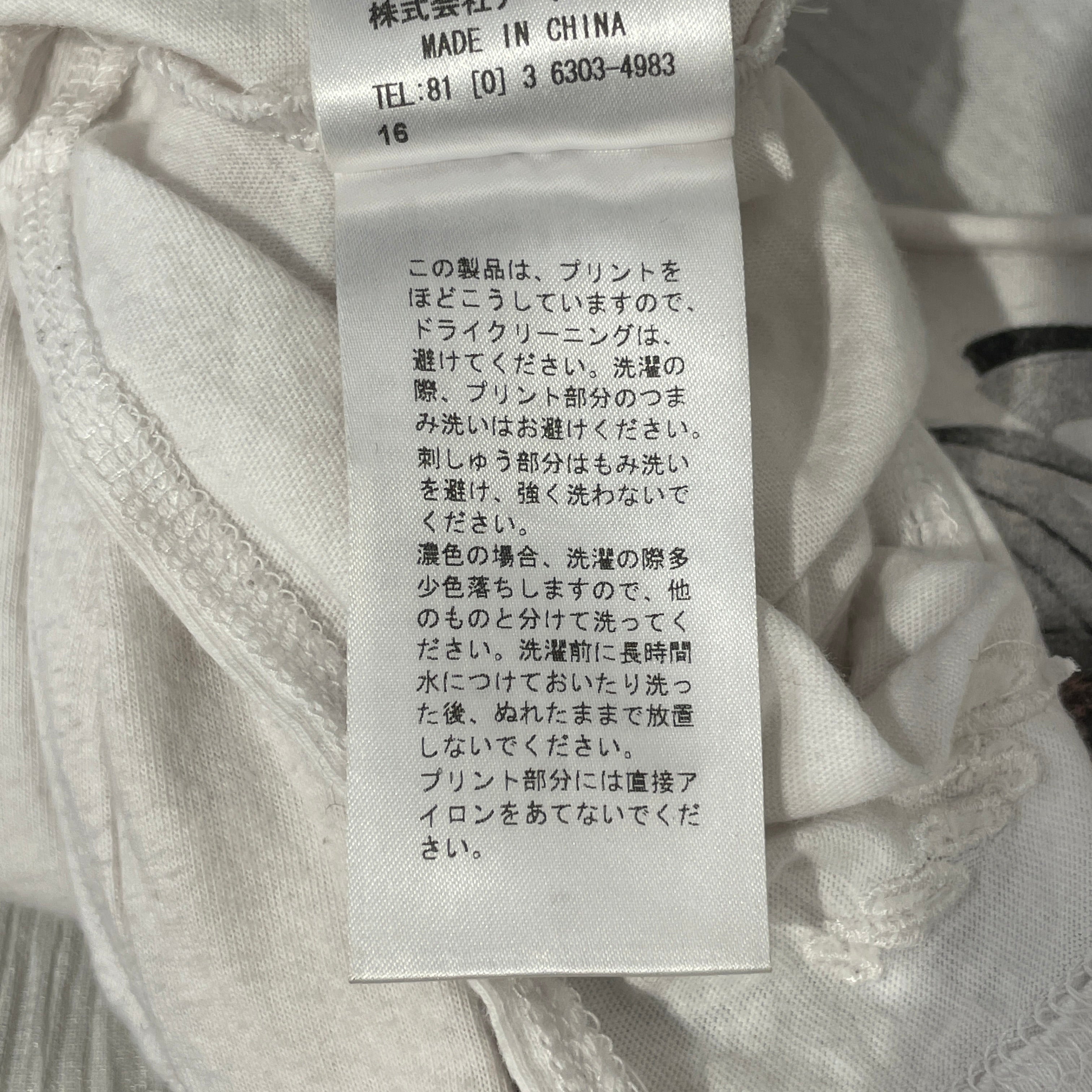 Roen/T-Shirt/L/Cotton/WHT/Graphic/ORANGE/BLK view 6