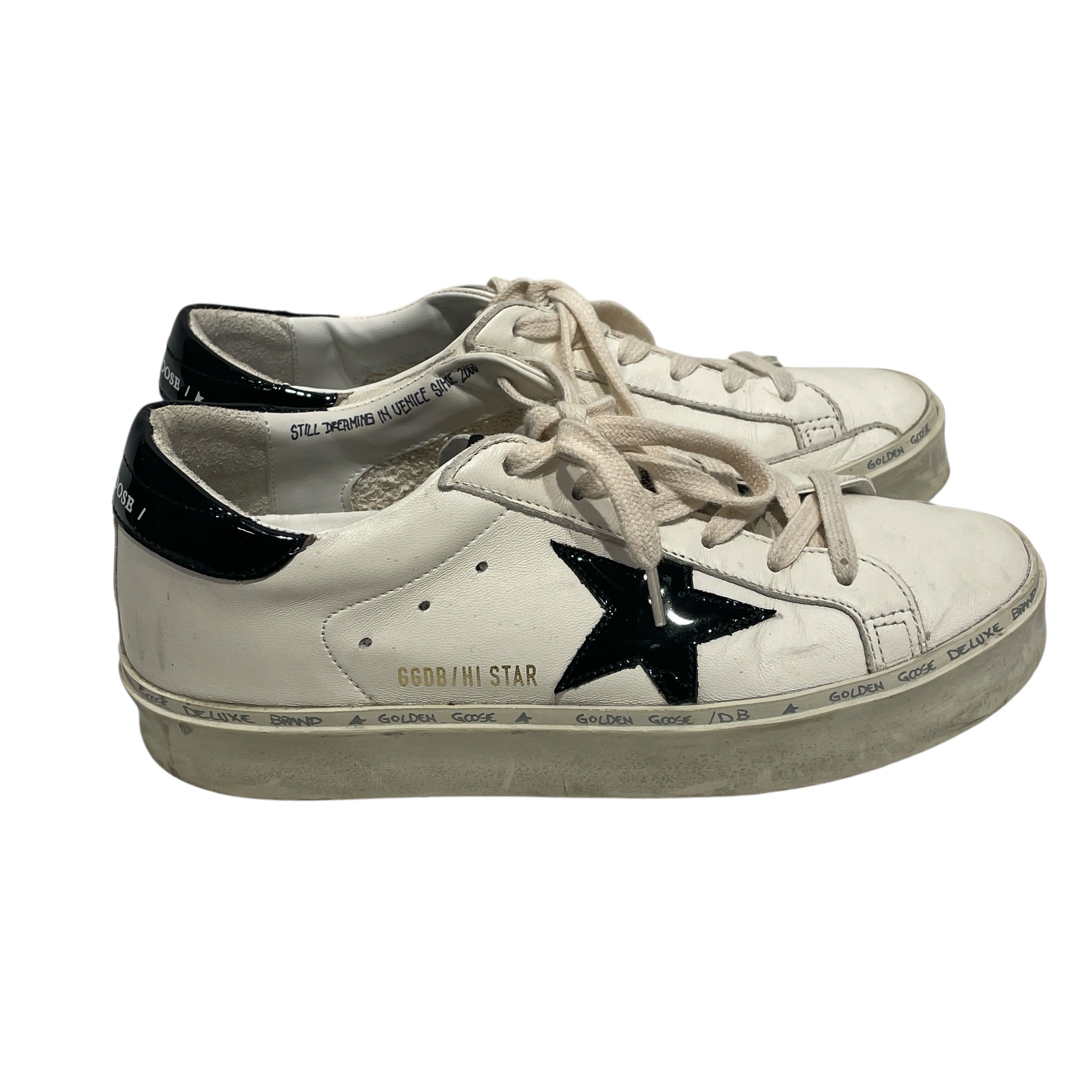 GOLDEN GOOSE/Low-Sneakers/US 6/Leather/WHT/HI Star view 2