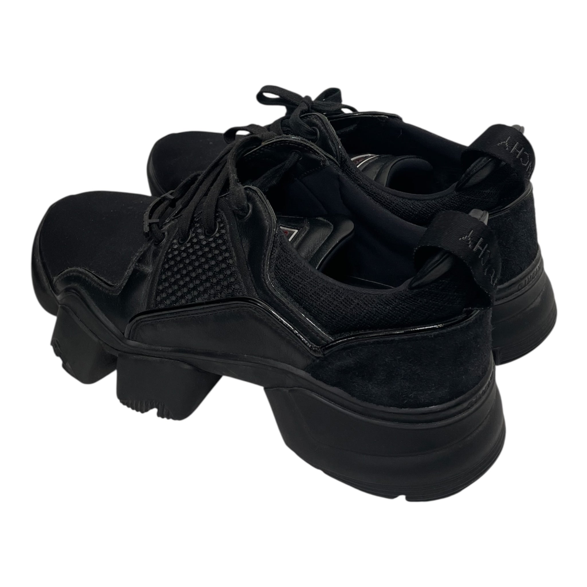 GIVENCHY/Low-Sneakers/US 11.5/Leather/BLK/jaw lop top red sign view 2