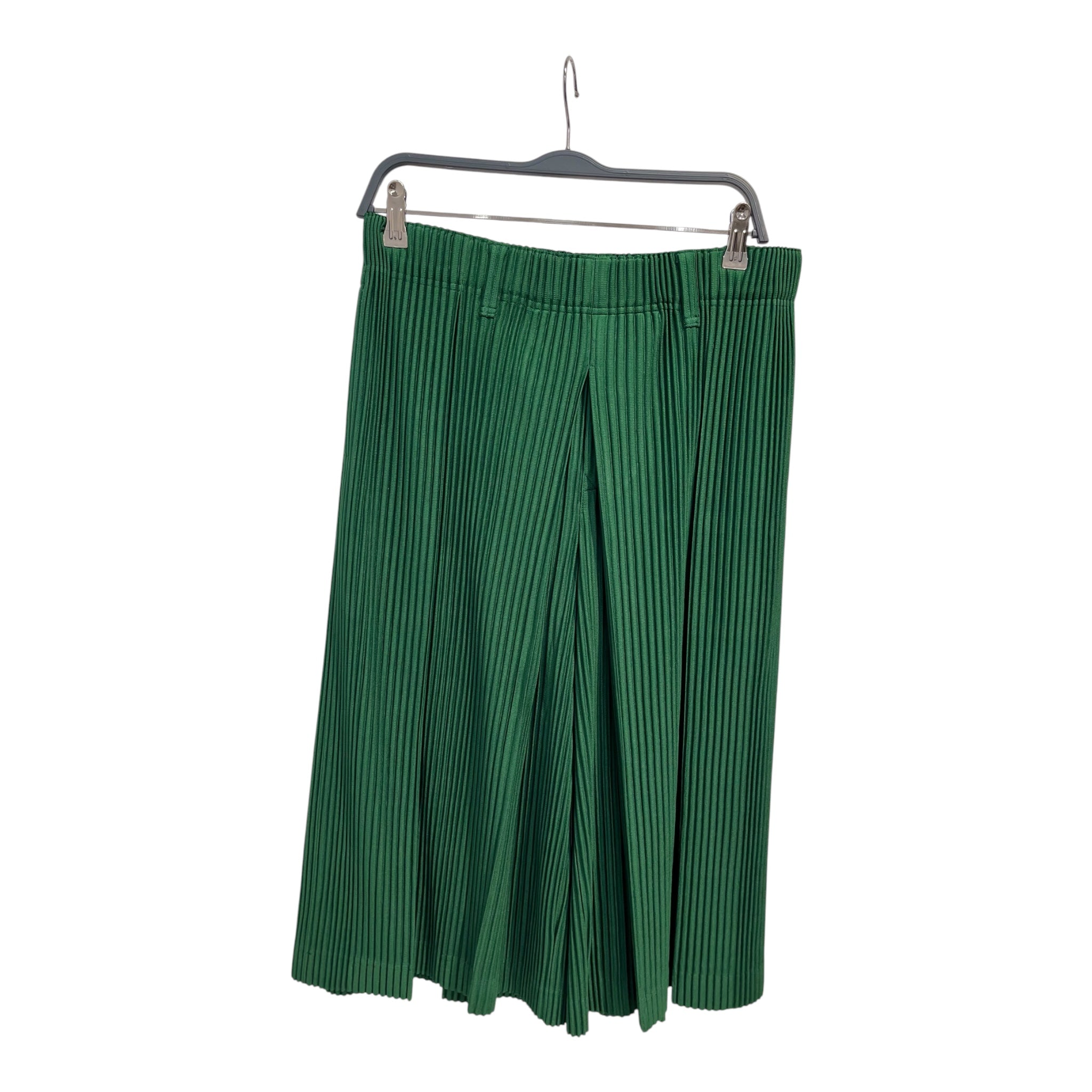 ISSEY MIYAKE/Shorts/2/Polyester/GRN/PLEATED view 1