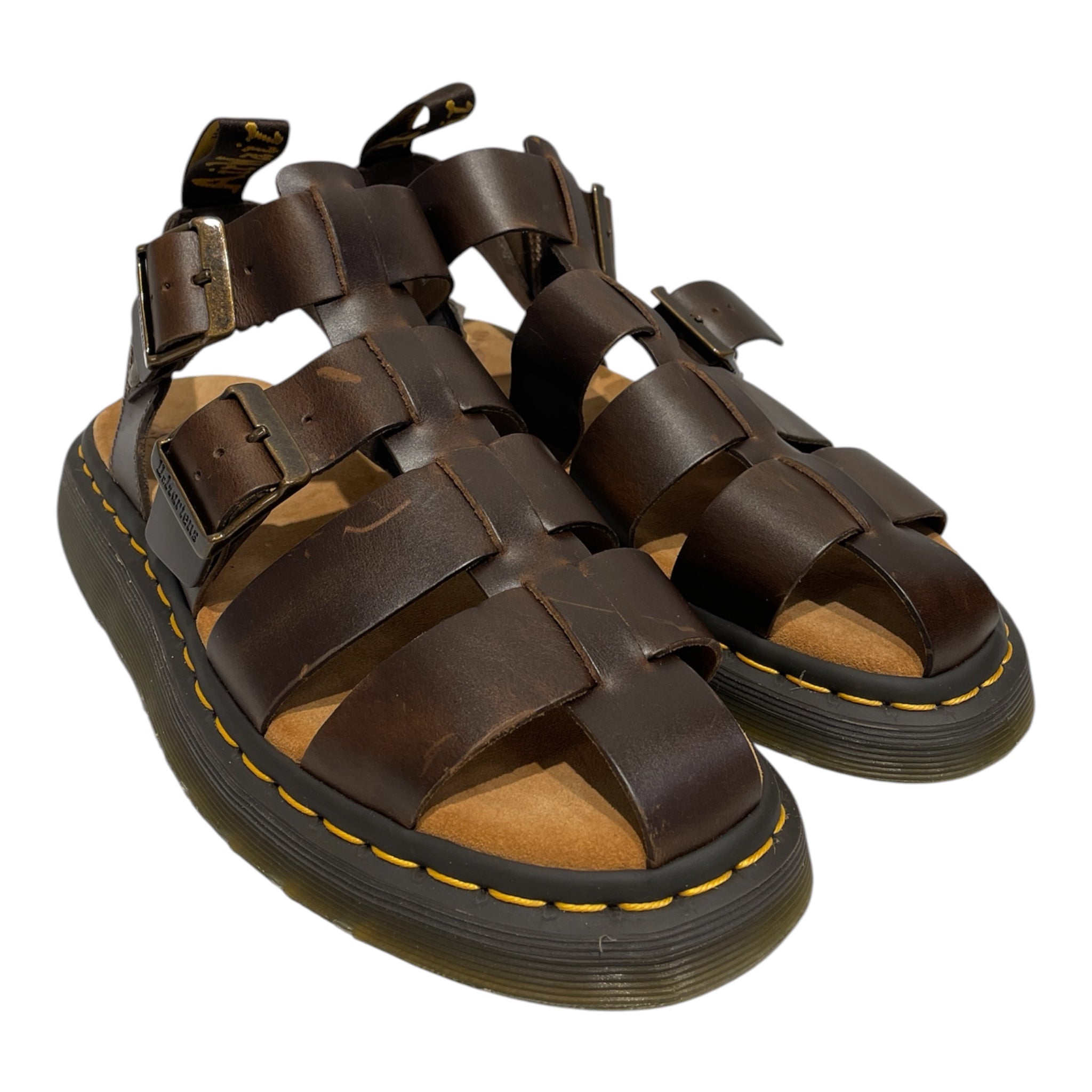 Dr.Martens/Sandals/US 8/Leather/BRW/Monk Strap/Garin view 1