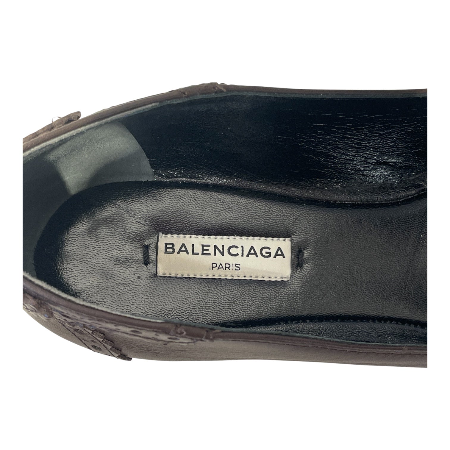 BALENCIAGA/Flat Shoes/EU 38/Leather/BRW/city ballet flat view 5