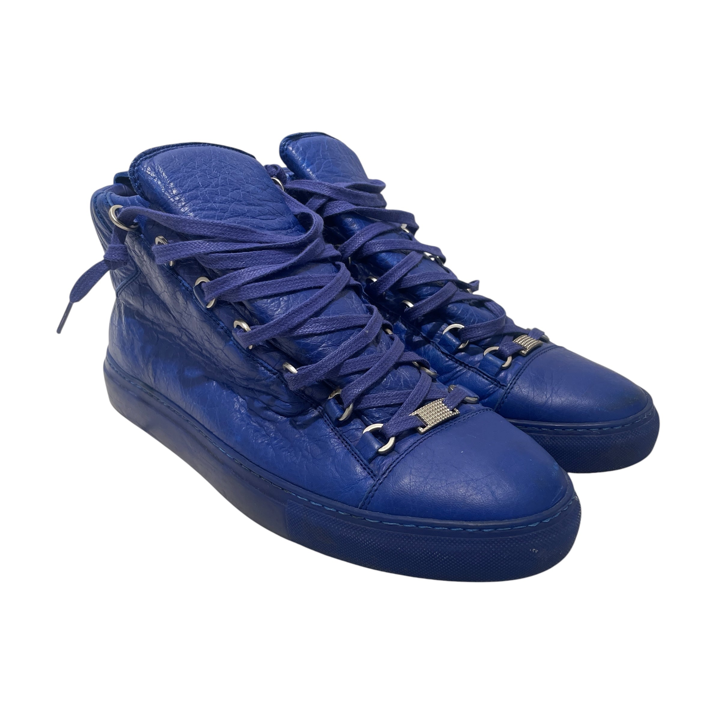 BALENCIAGA/Hi-Sneakers/EU 44/Leather/BLU/ARENAS view 1