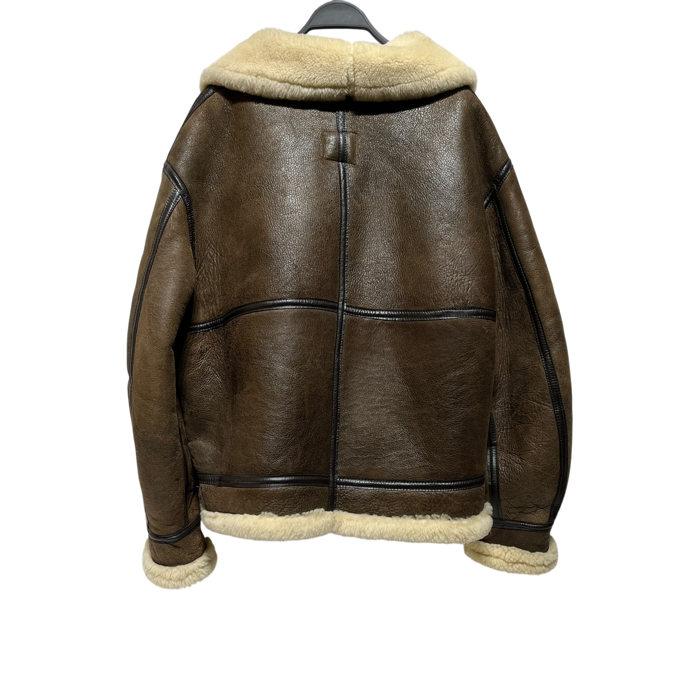 AVIREX/Leather Jkt/46/Sheepskin/BRW/sheepskin jacket view 3