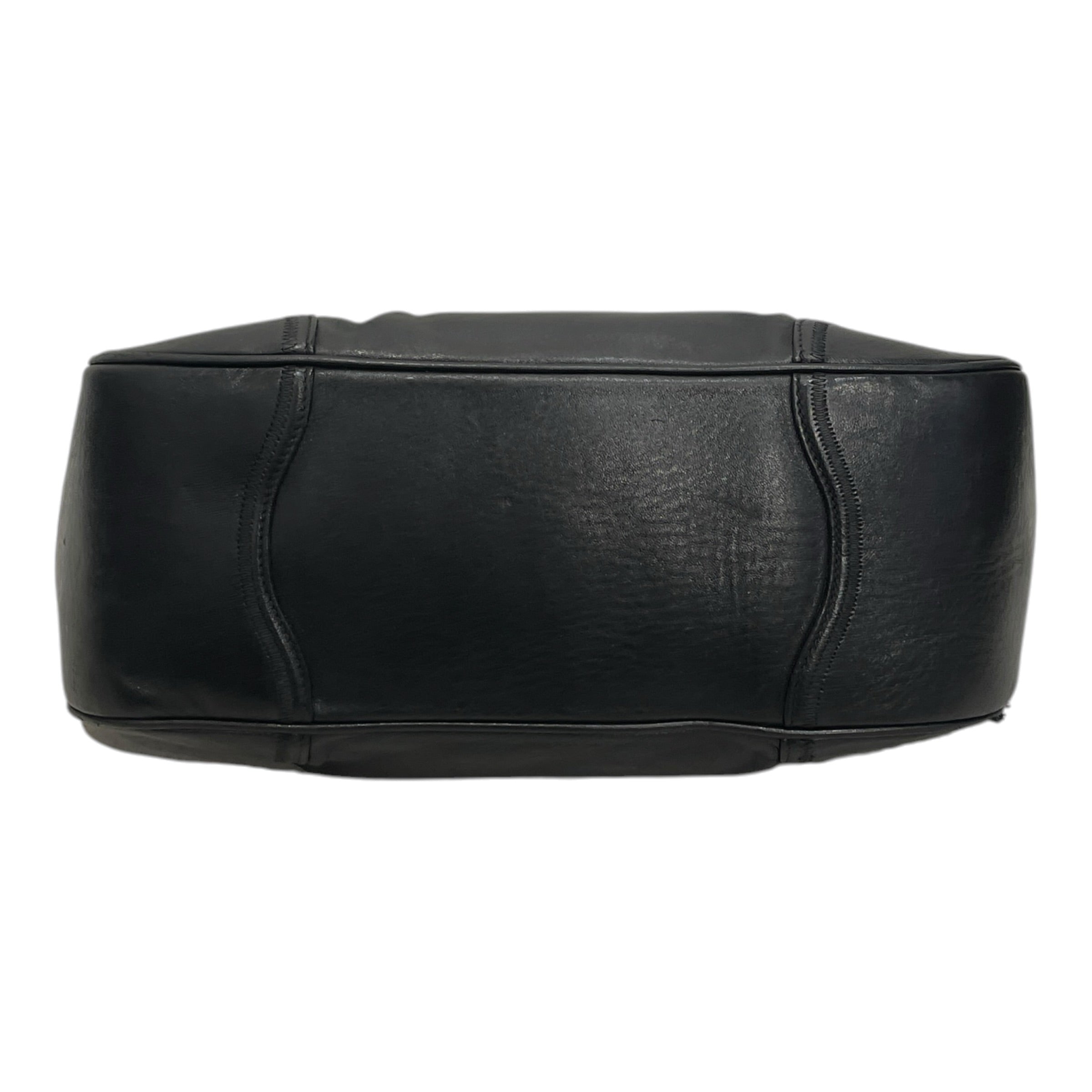 PRADA/Bag/Leather/BLK/LOCK ON FRONT view 3
