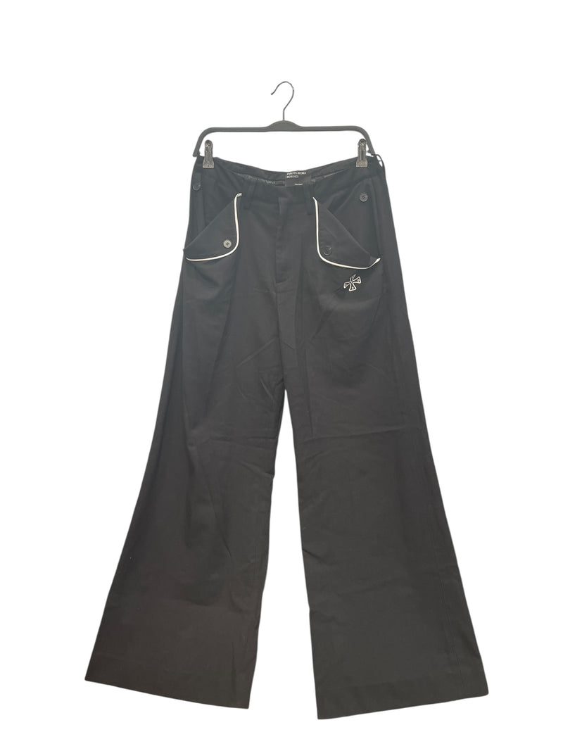 enfants riches deprimes/Bootcut Pants/S/Cotton/BLK/ERD CLOVE PATCH
