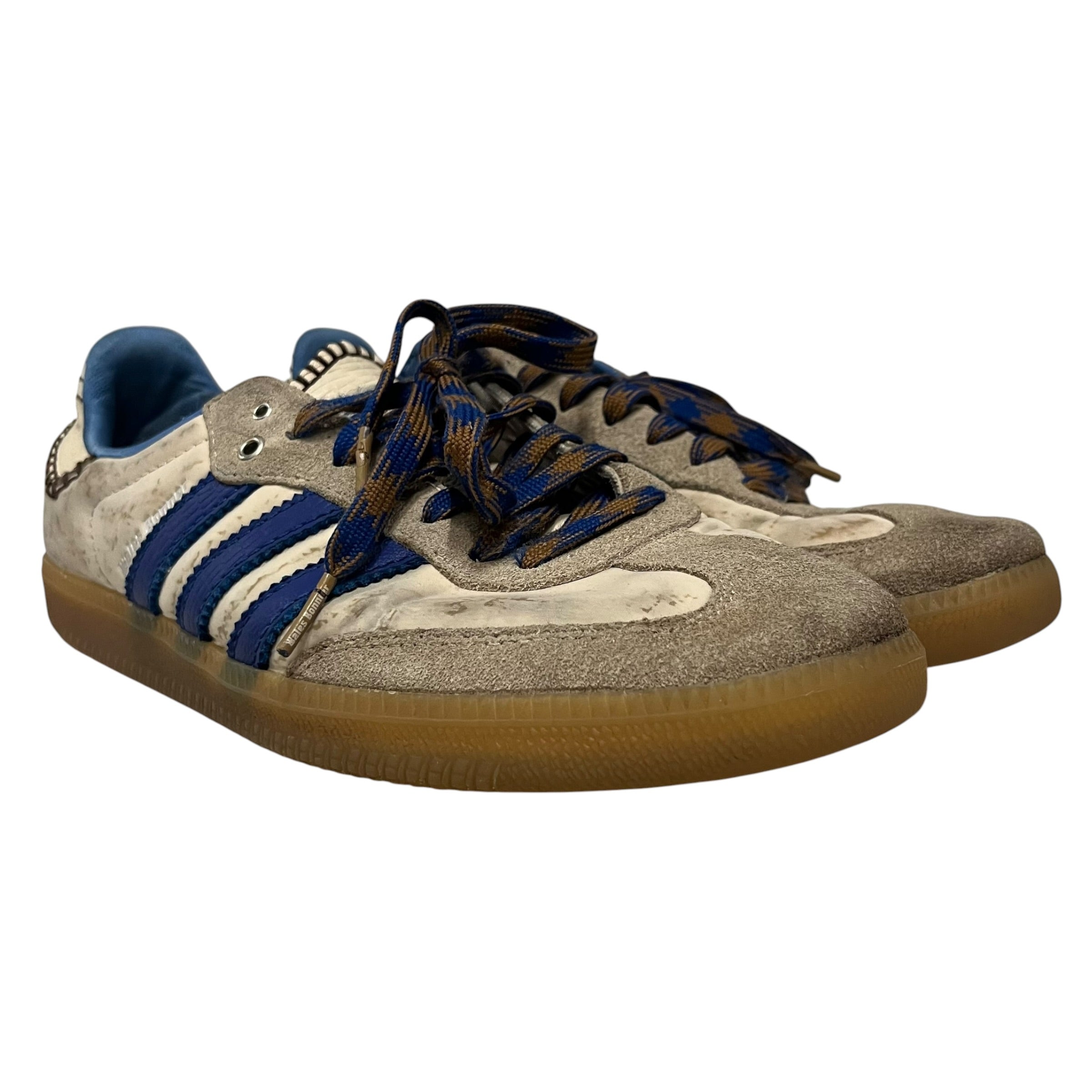 adidas/Low-Sneakers/US 10.5/Suede/BLU/WALES BONNER view 1
