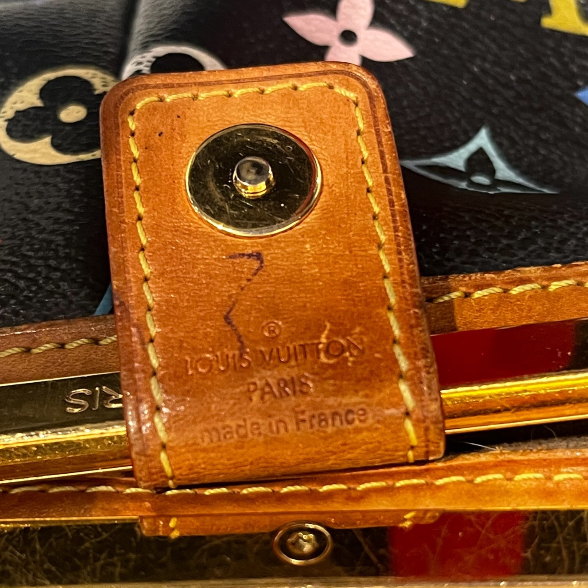 LOUIS VUITTON/Hand Bag/Monogram/Leather/MLT/Murakami Judy Bag Blk + CML view 3