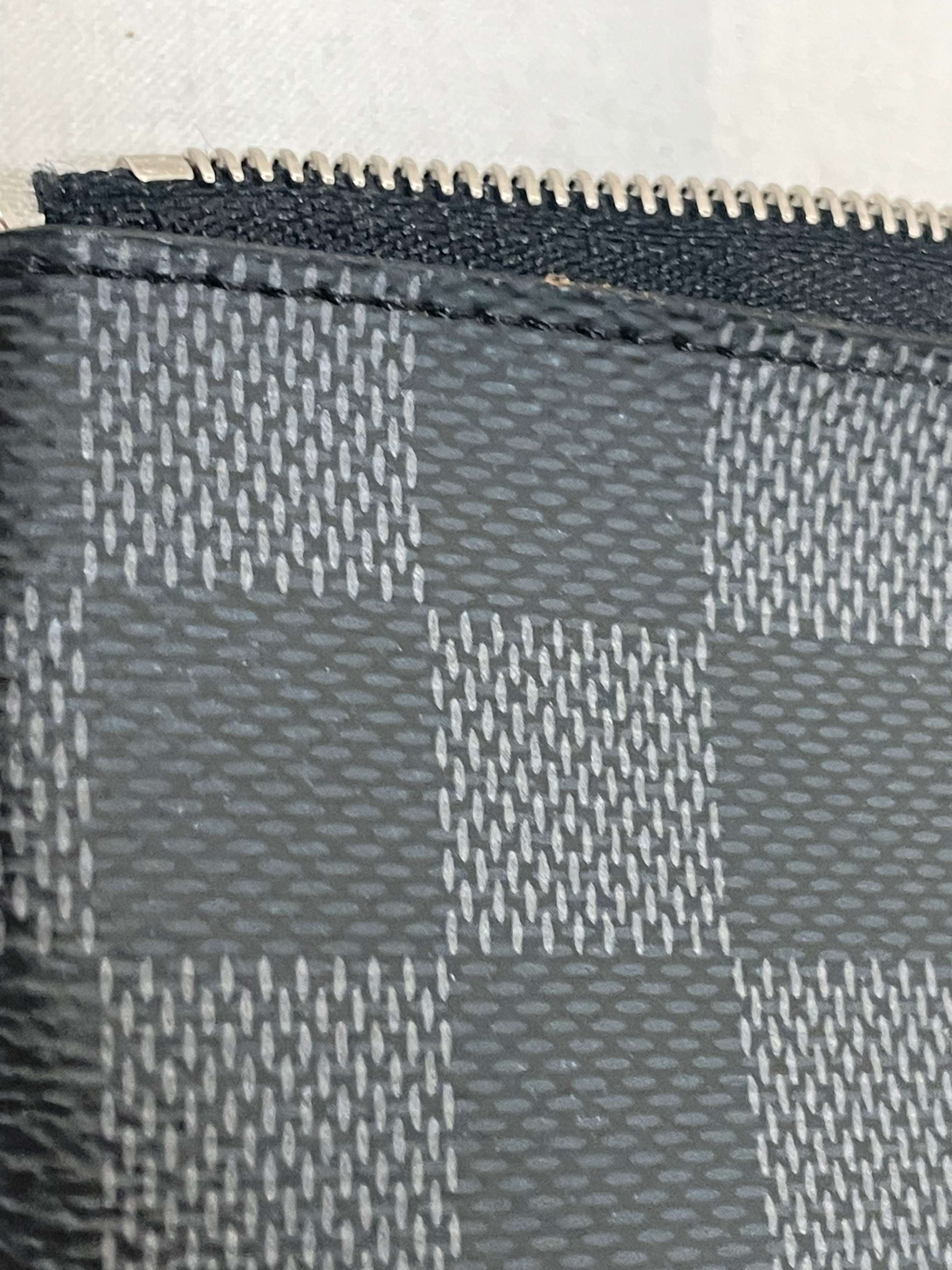 LOUIS VUITTON/Coin Wallet/All Over Print/Leather/BLK/M's/clip key pouch damier ebene view 6