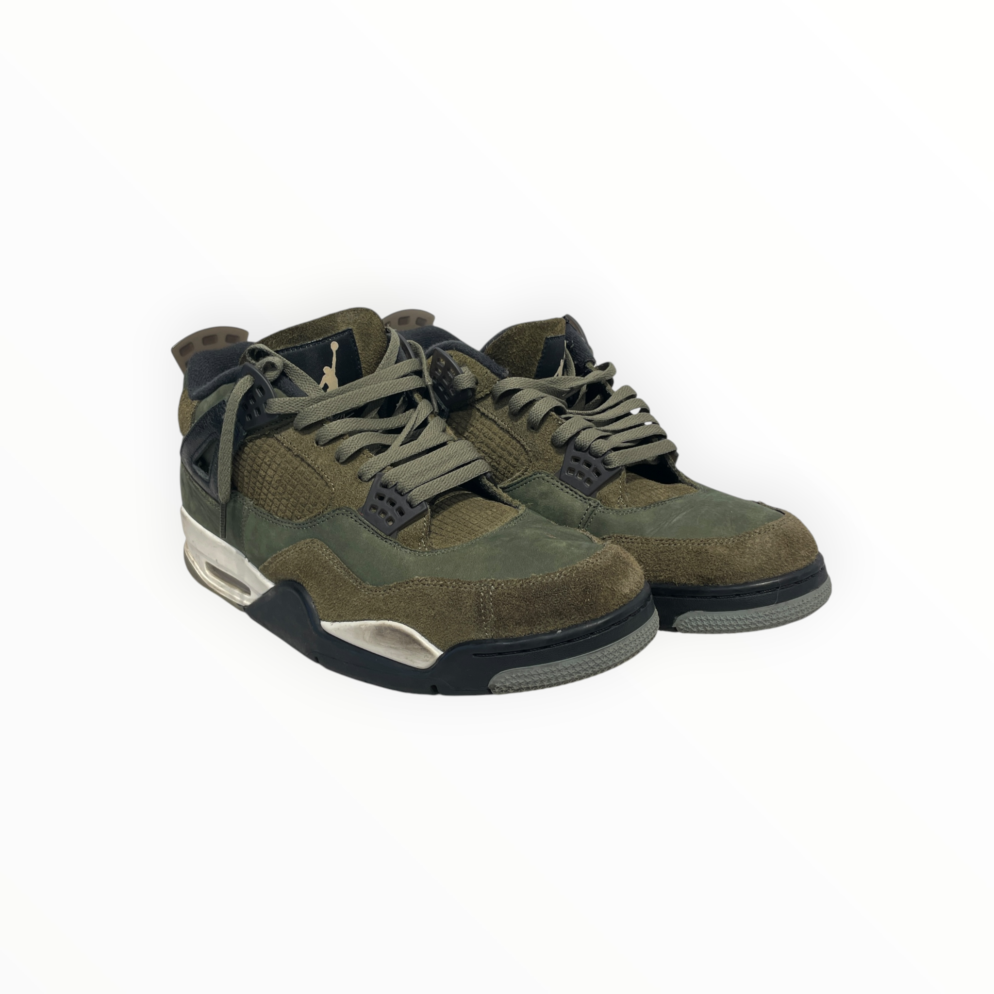 NIKE/Hi-Sneakers/US 14/Suede/GRN/jordan 4 craft olive view 1