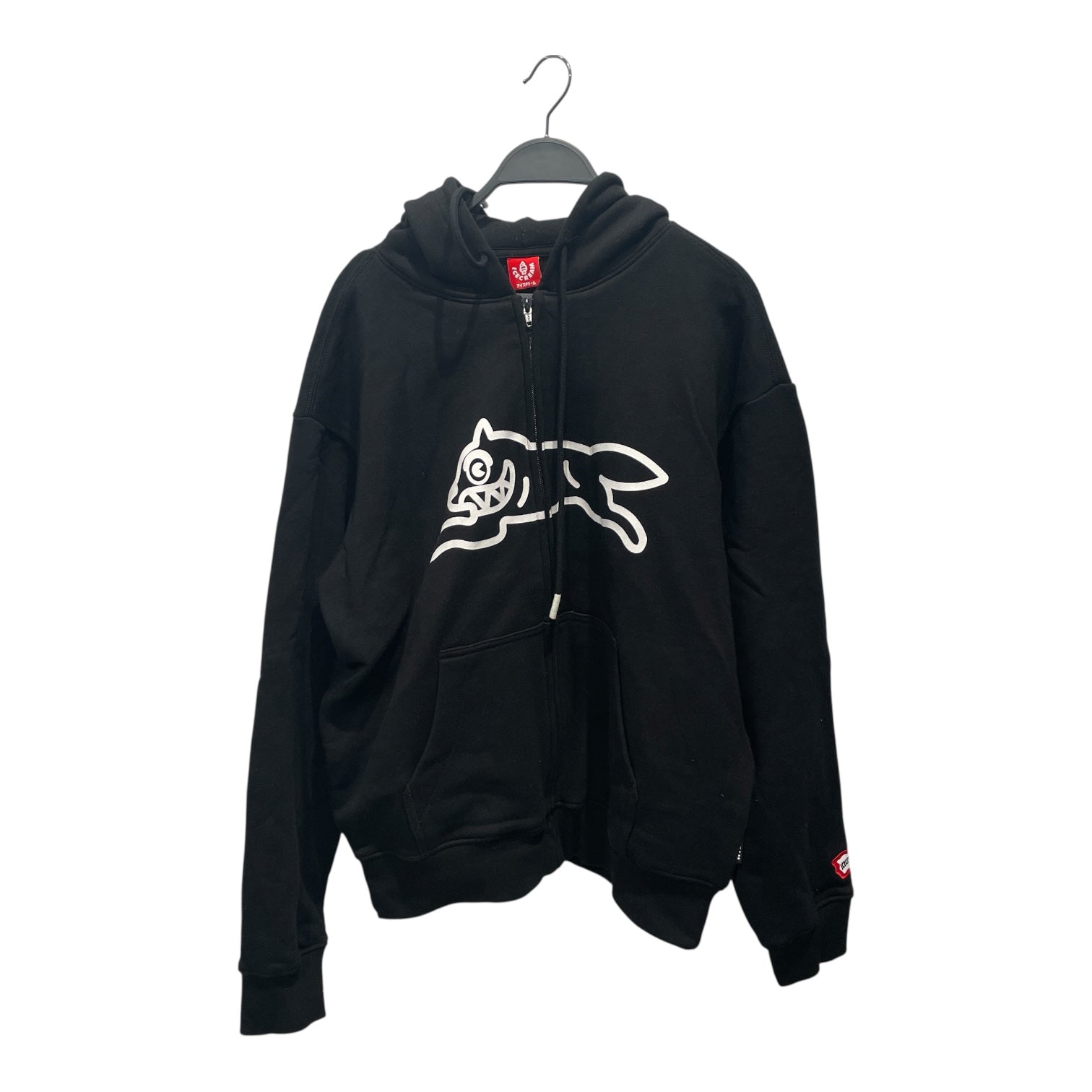 ICE CREAM/Zip Up Hoodie/M/Graphic/Cotton/BLK/Scanner Zip Up Hoodie view 1