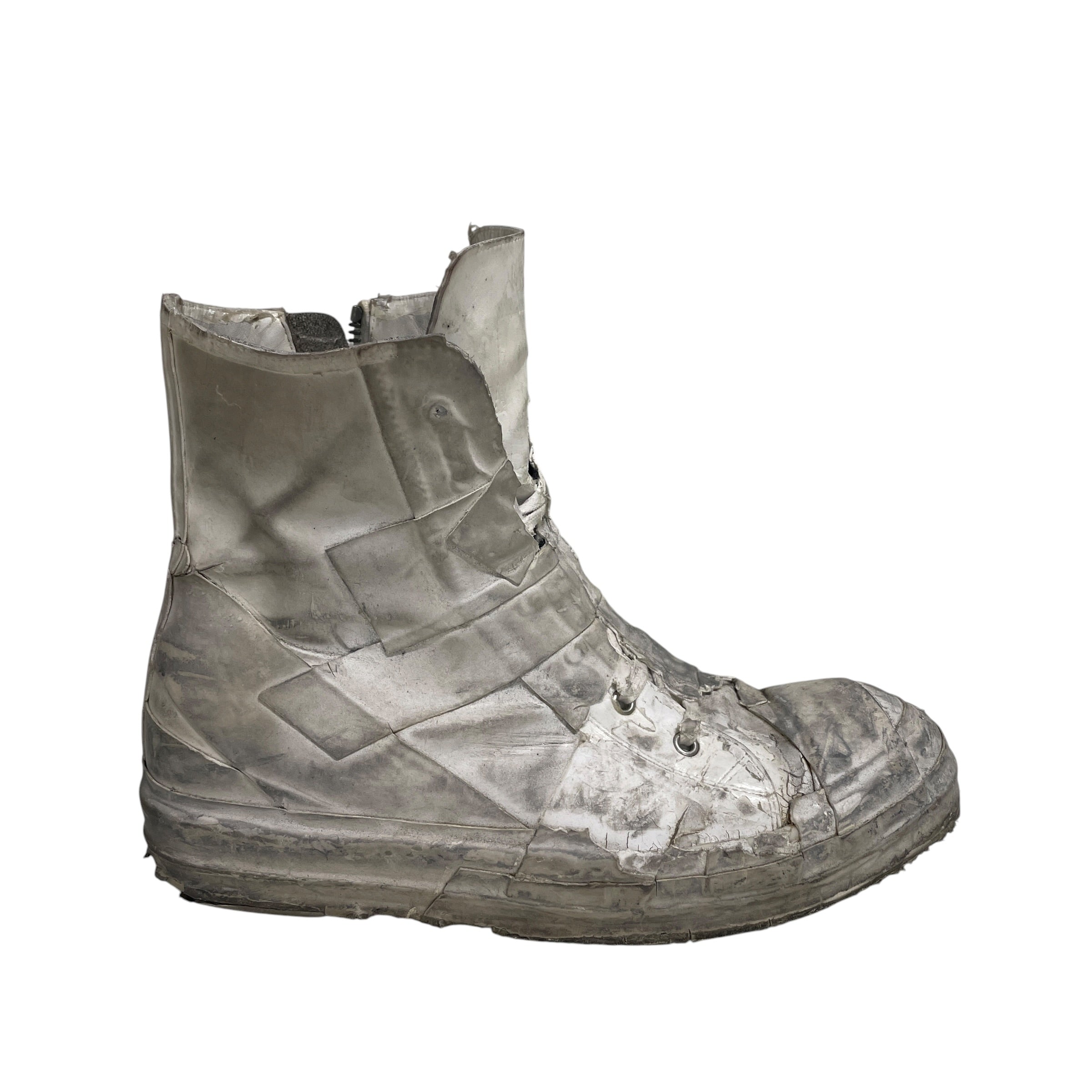 Rick Owens/Hi-Sneakers/EU 42.5/WHT/RAMONES HIGH/ TAPE/ MUMMY view 7