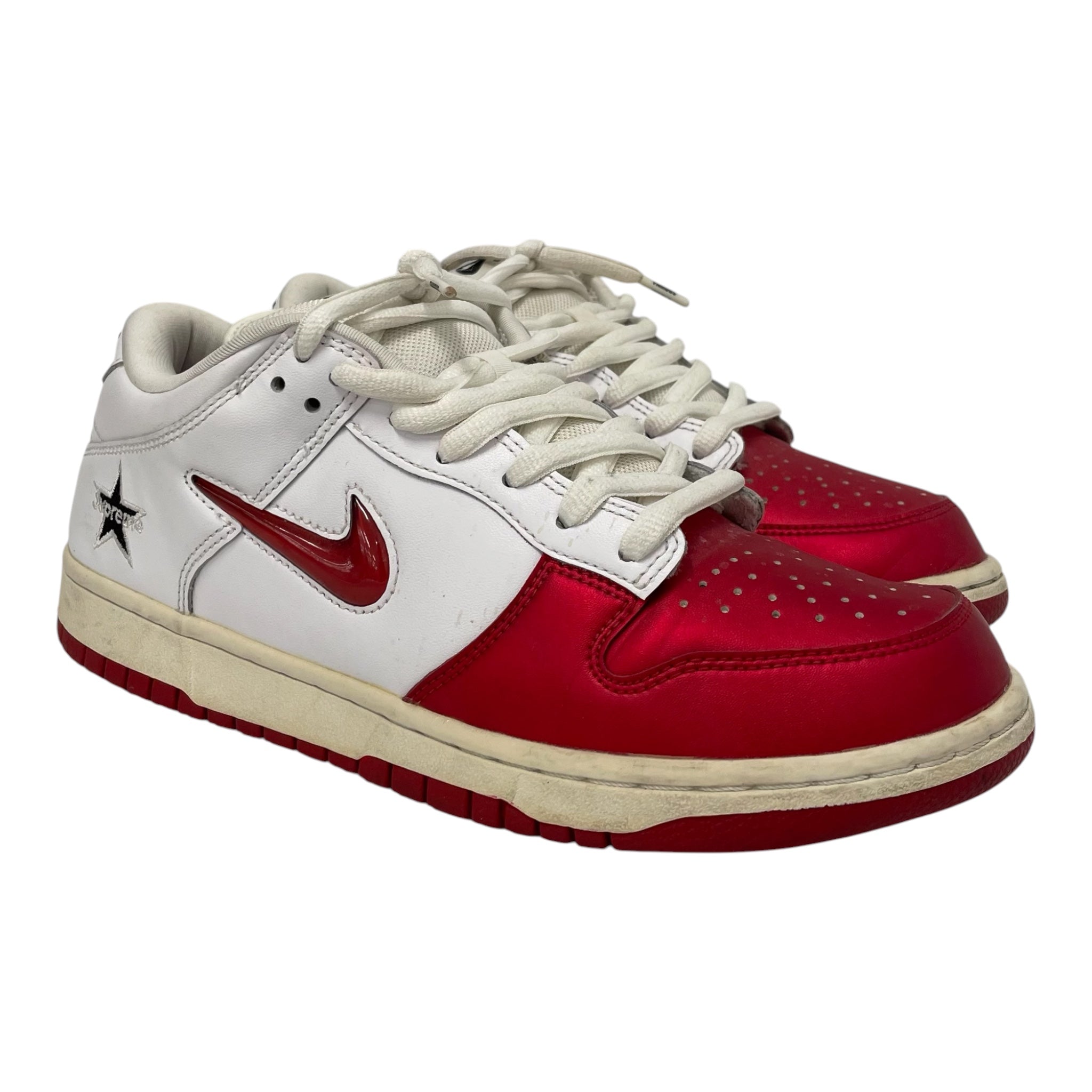 NIKE SB/Low-Sneakers/US 9.5/Leather/MLT/DUNK LOW SUPREME JEWEL RED view 1