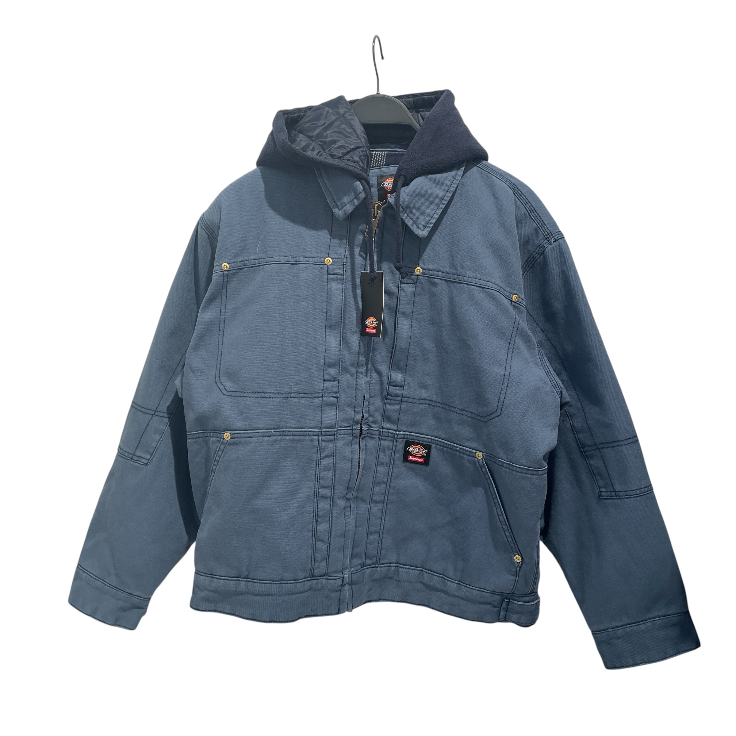 Supreme/DICKIES/Jacket/M/Cotton/BLU/Hooded Work Jacket view 1