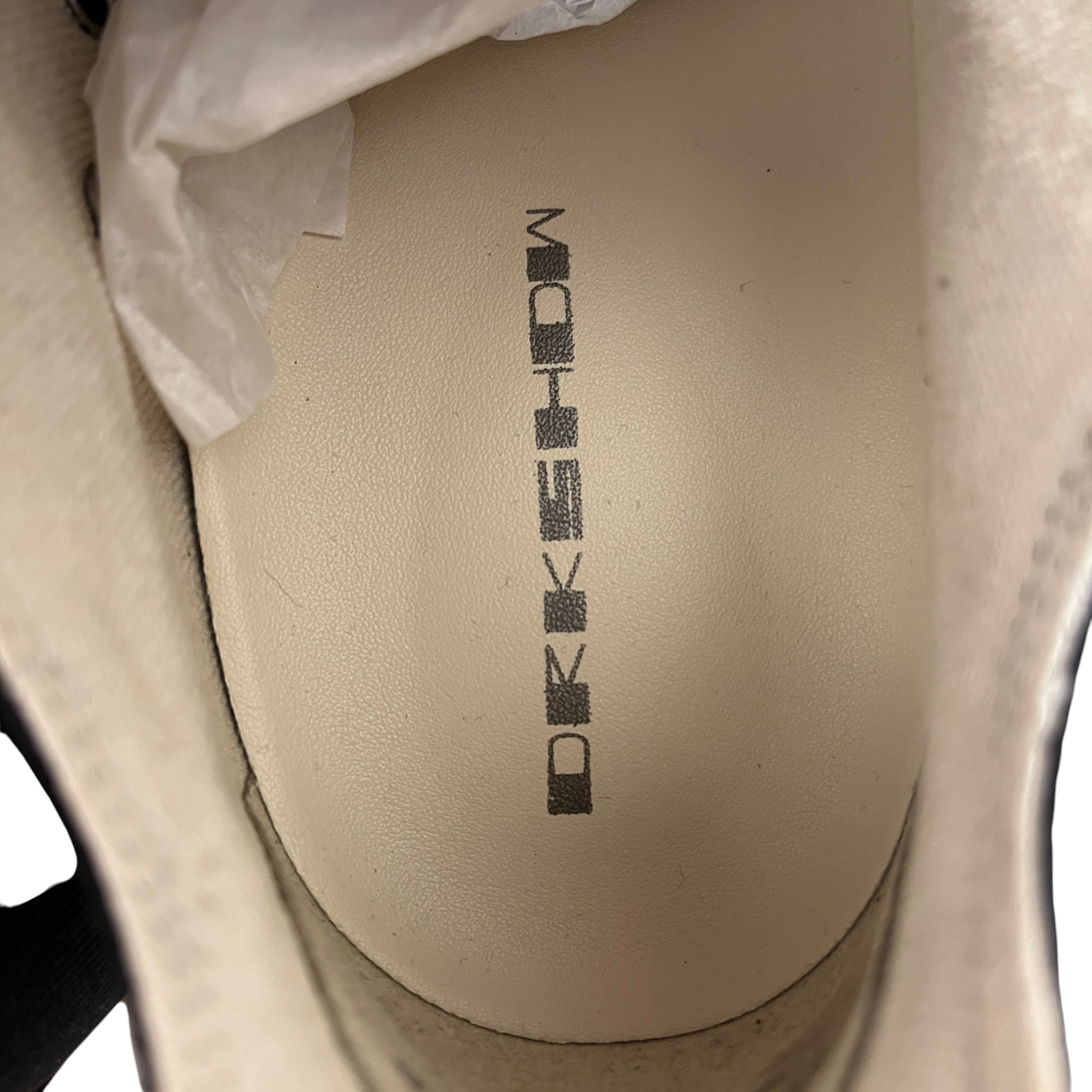 RICK OWENS DRKSHDW/Low-Sneakers/US 7/Cotton/BLK/Ramone DRKSHDW Shrink Wrap view 3