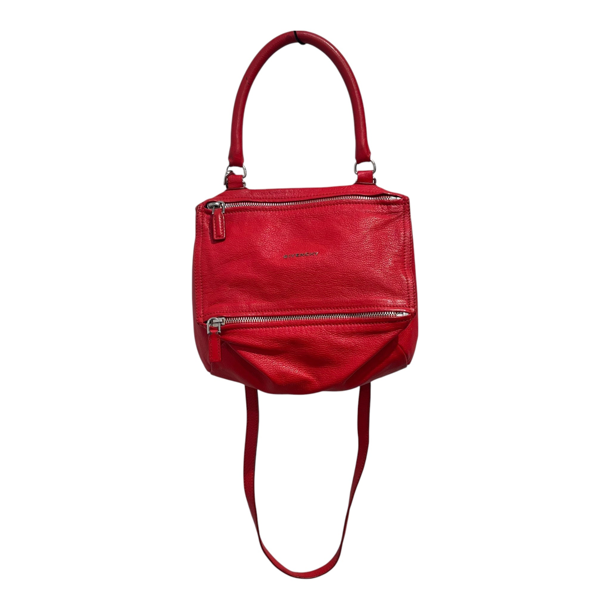 GIVENCHY/Cross Body Bag/Leather/RED/top handle efg0155 view 4