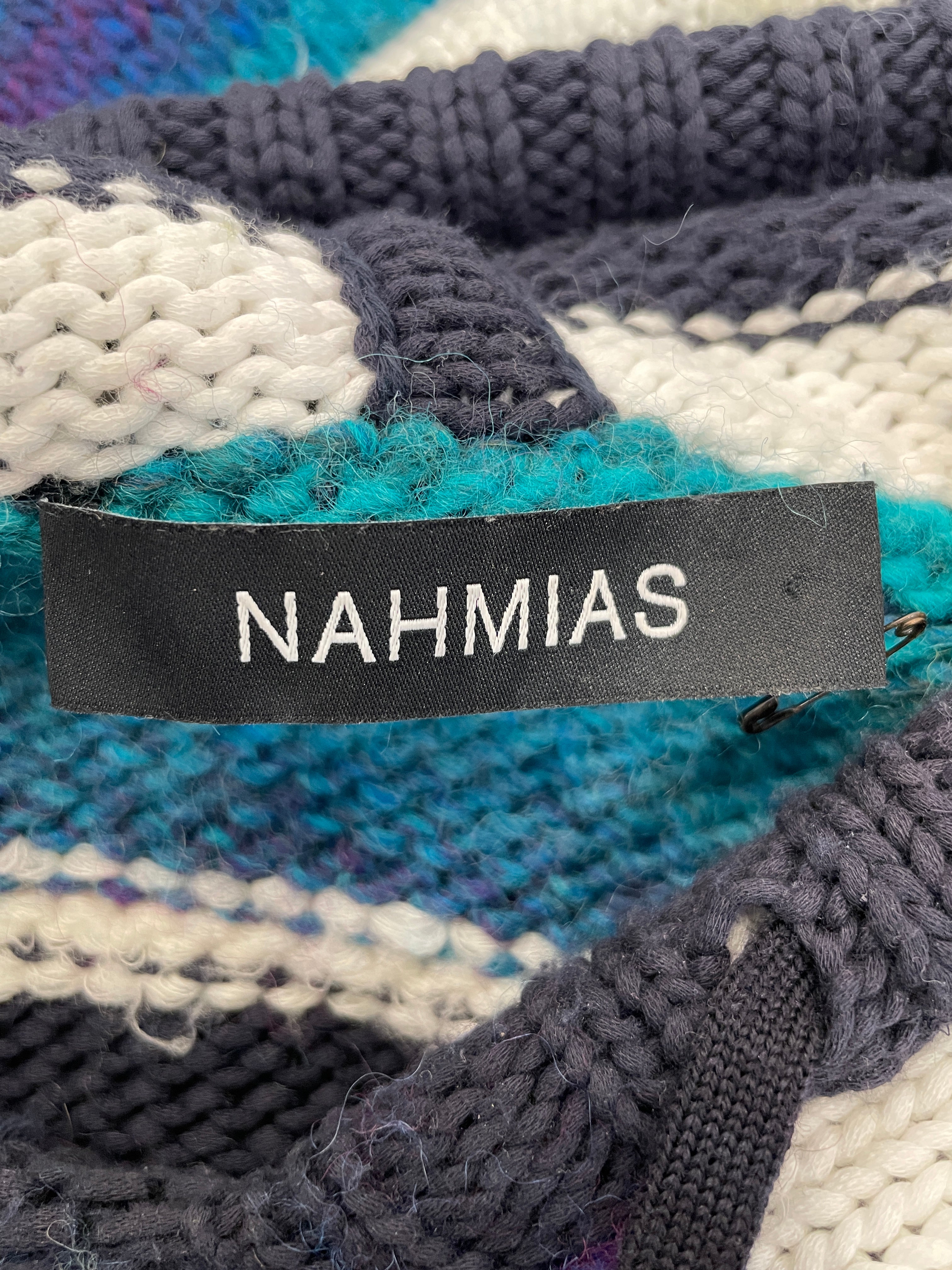 NAHMIAS/Sweater/XL/Stripe/Wool/BLU/ view 3
