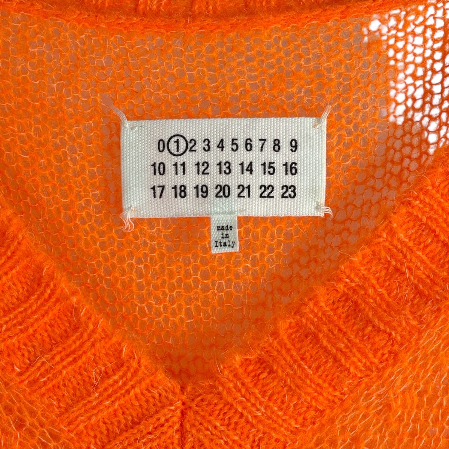 Maison Margiela/Knitted Vest/S/Stripe/Mohair/ORN/bright w white stripes view 3