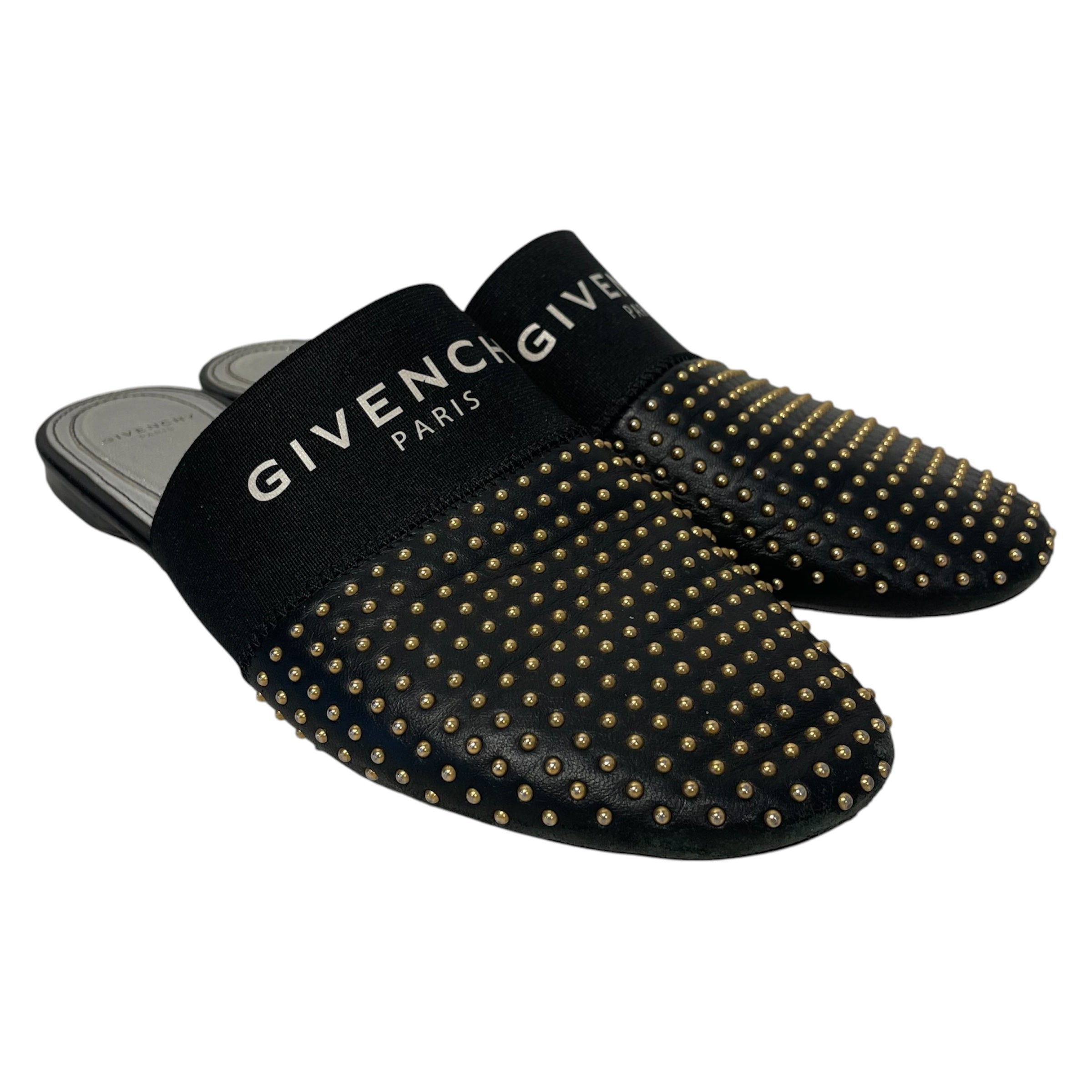 GIVENCHY/Sandals/EU 38/Leather/BLK/ view 1