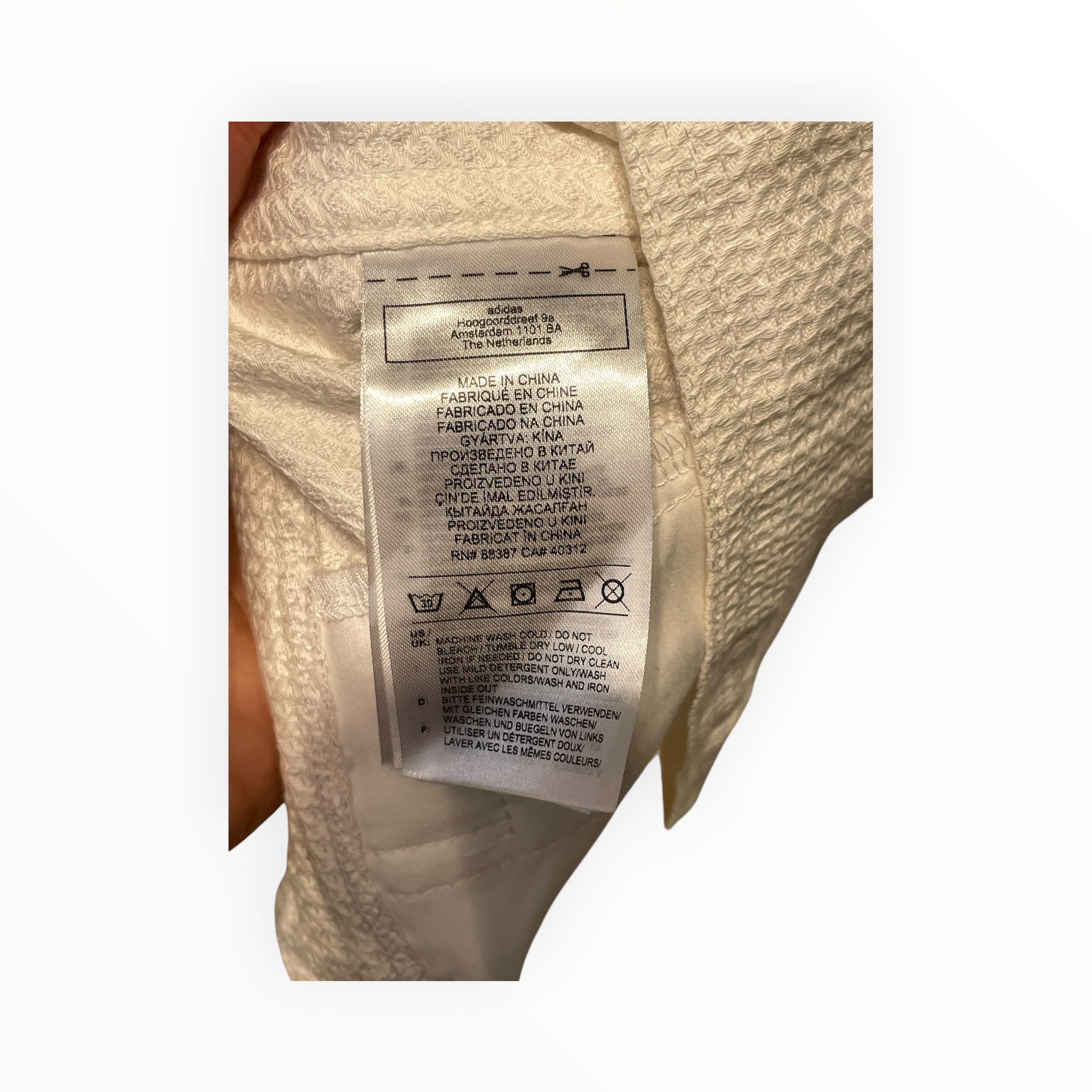 adidas/LS T-Shirt/M/Polyester/WHT/X Fucking Awsome Taekwondo view 4