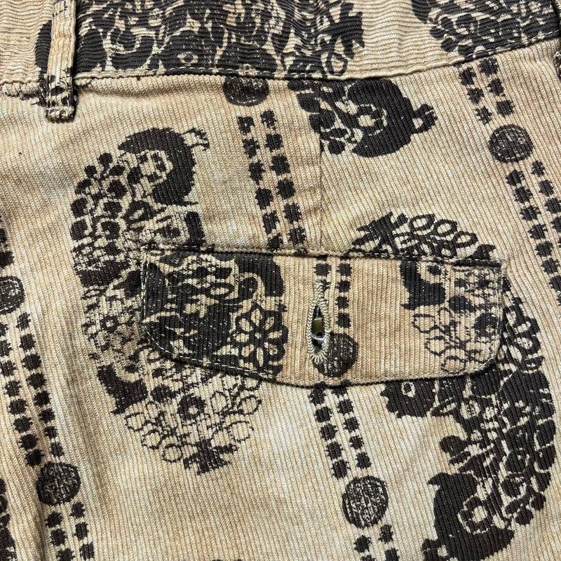 KAPITAL/Shorts/L/Corduroy/BEG/Paisley/BEIGE PAISLEY SHORTS