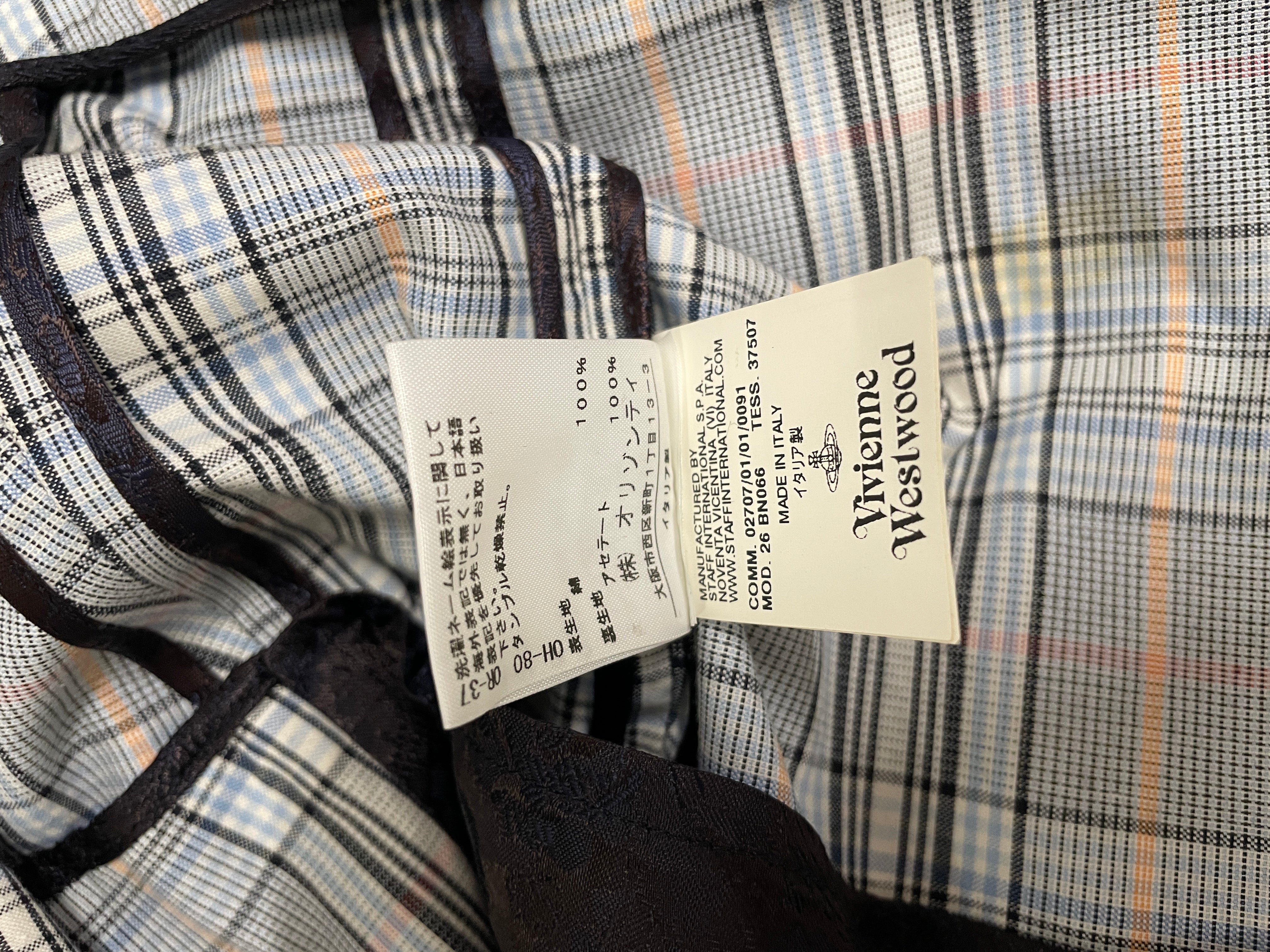 Vivienne Westwood RED LABEL/Jacket/40/Plaid/Wool/MLT/LIGHT PASTEL BLUE PLAID SILVER view 5