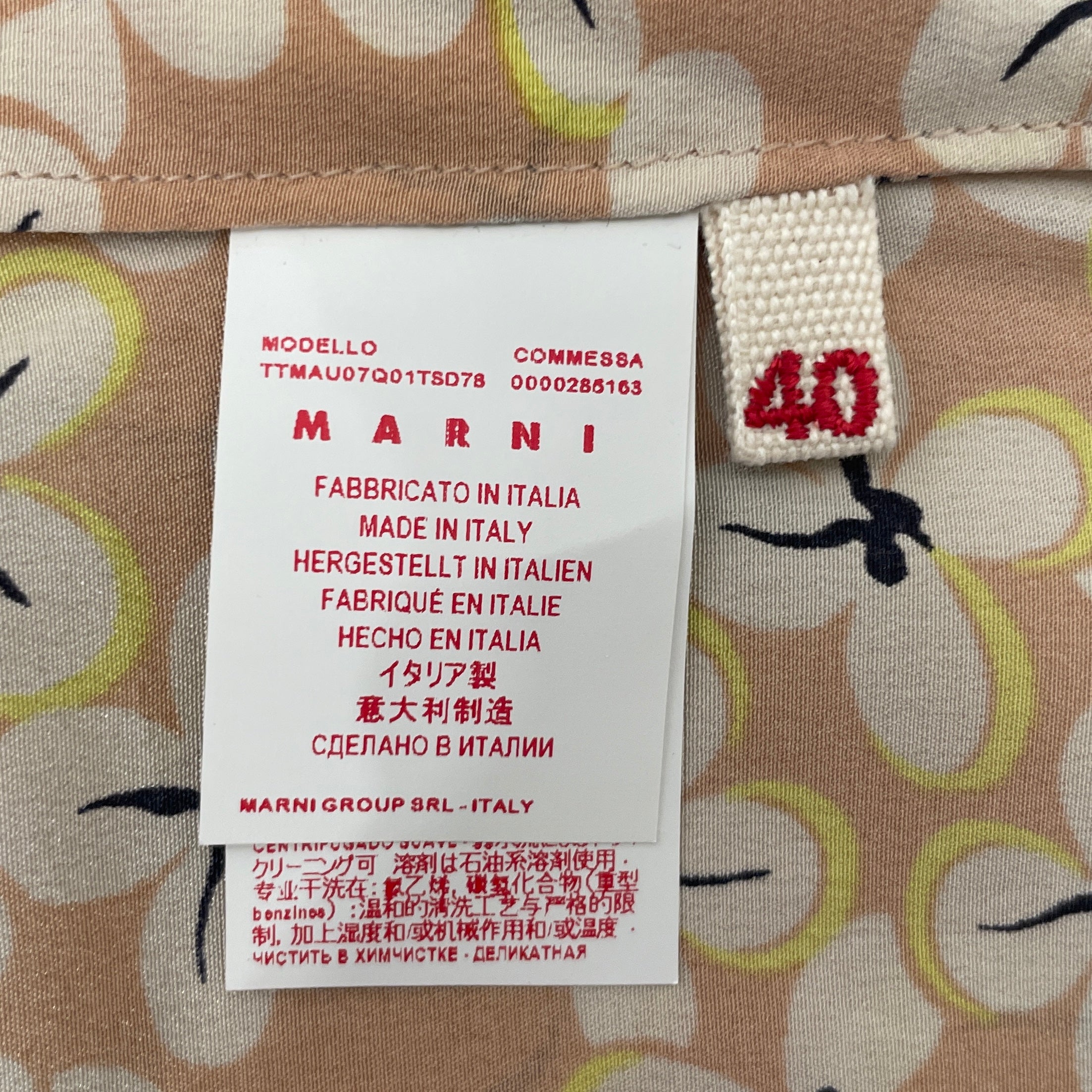 MARNI/Blouse/40/Floral Pattern/Cotton/PNK/ view 4