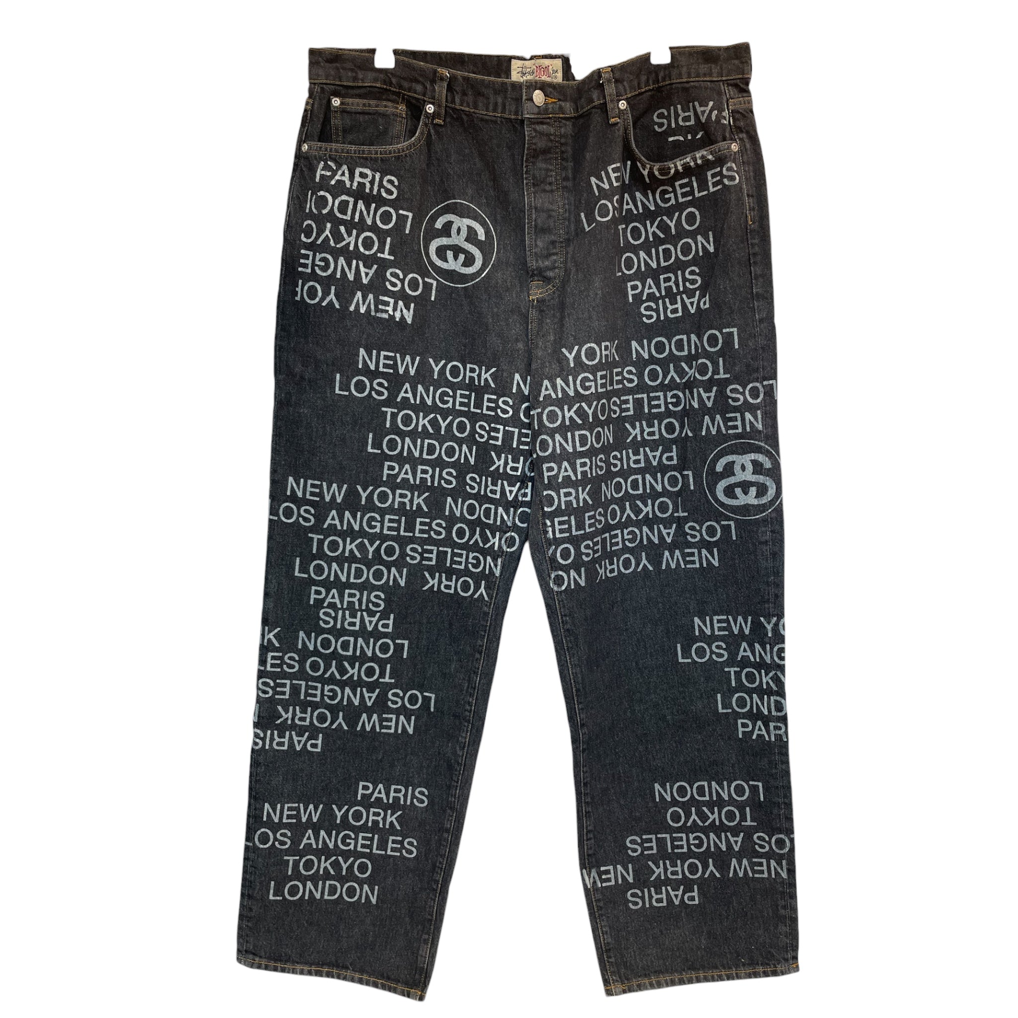 STUSSY/Pants/38/Denim/BLK/bigol denim city/nyc la paris view 1