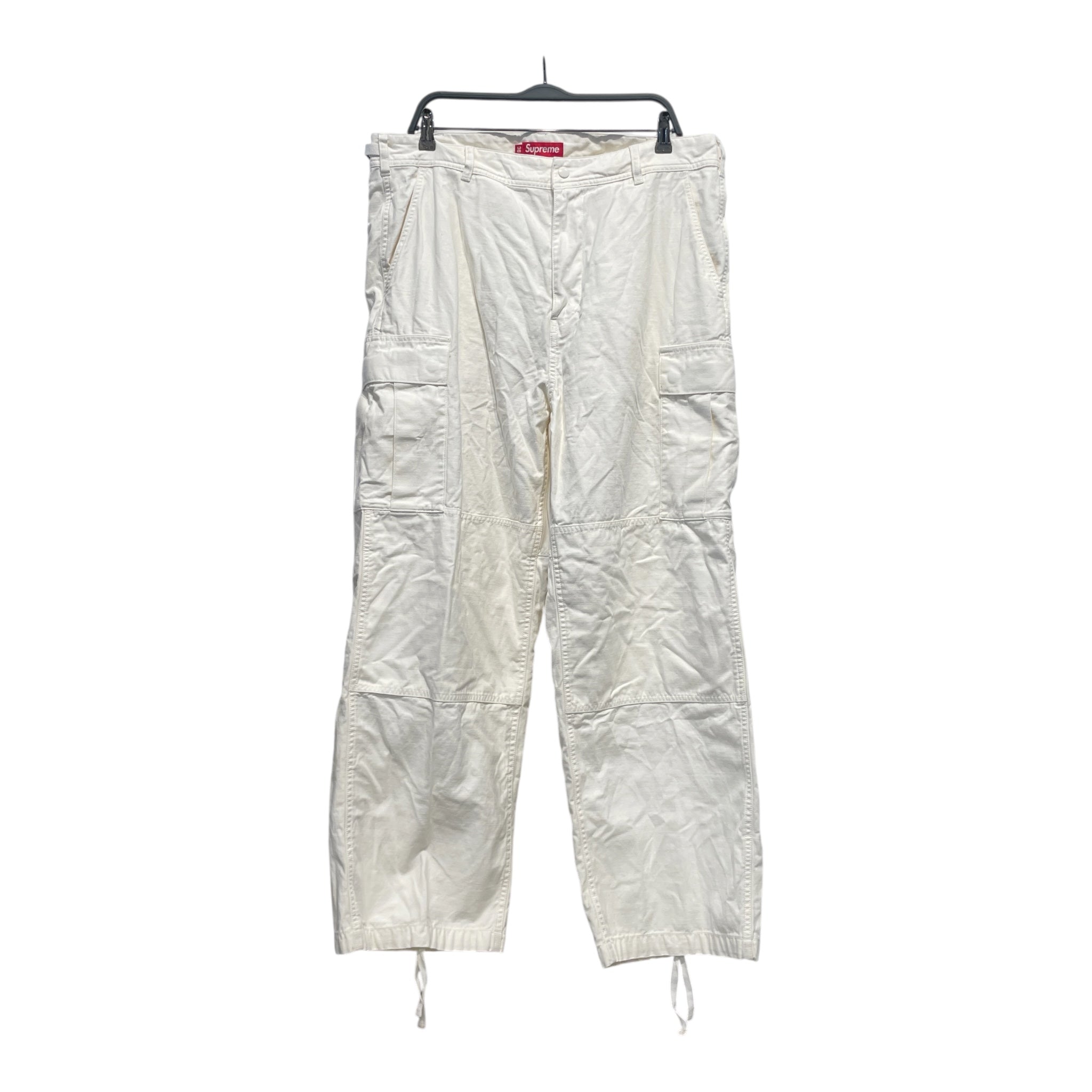 Supreme/Cargo Pants/36/Cotton/WHT/ view 1