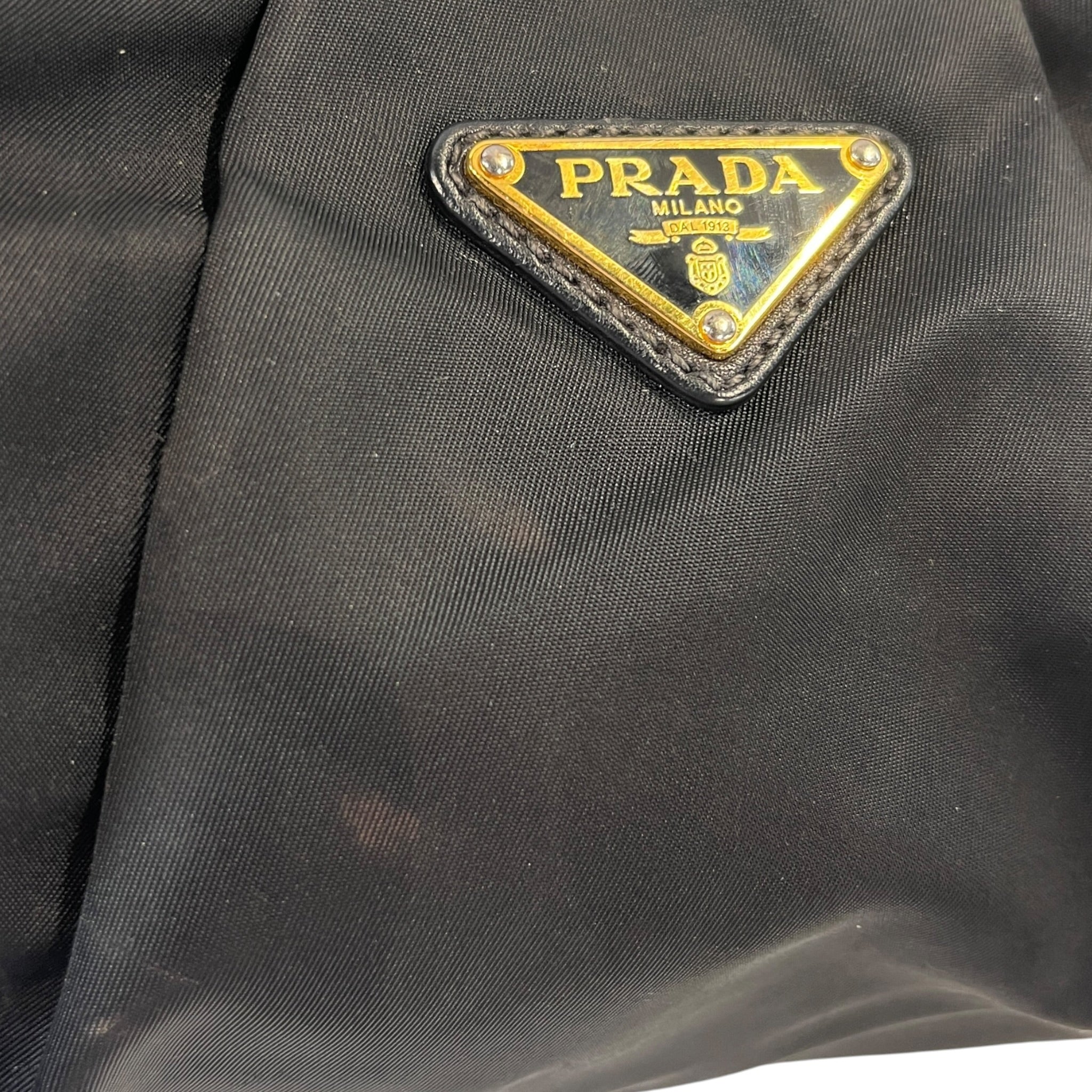PRADA/Bag/Nylon/BLK/Pleated Tessuto Hobo view 7