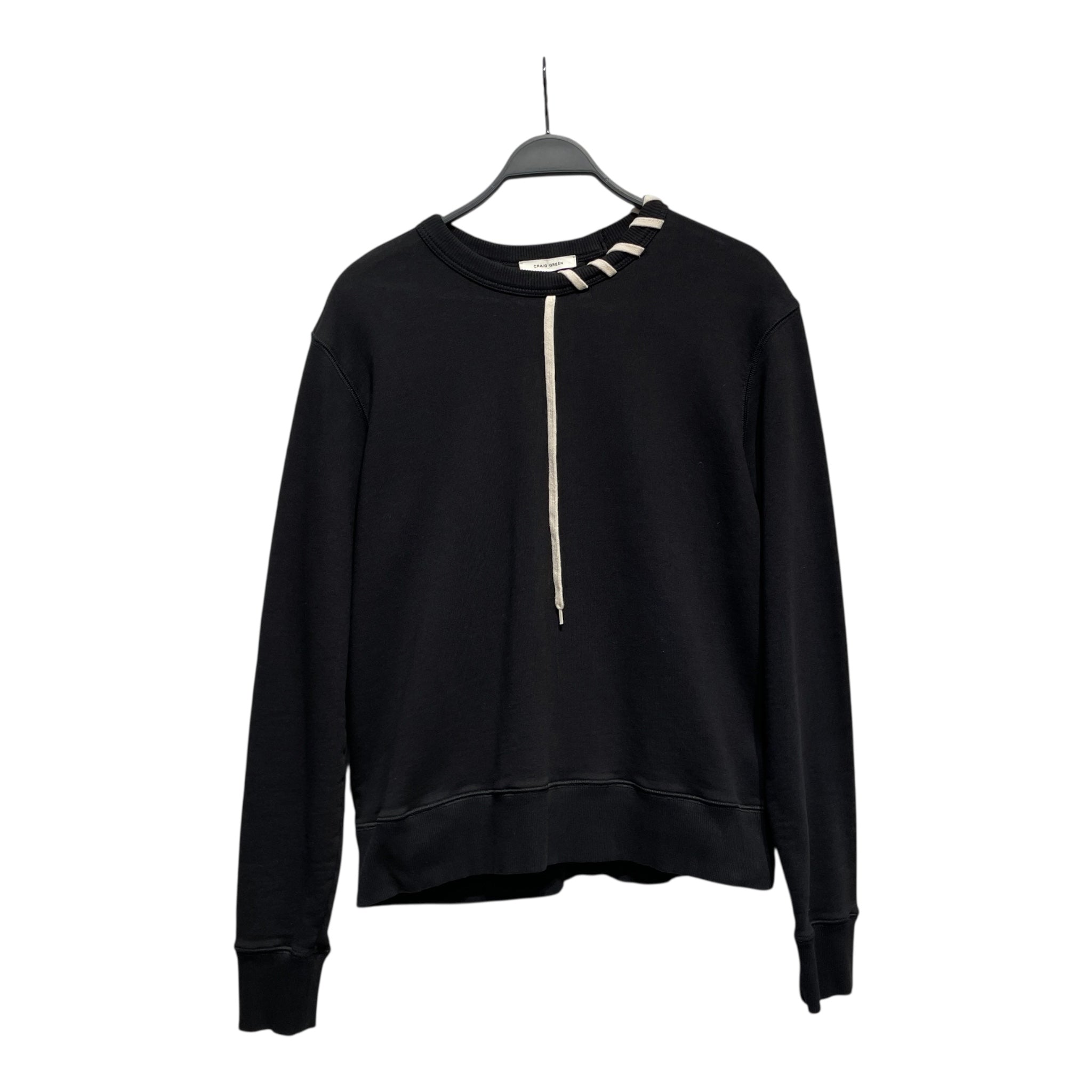 CRAIG GREEN/Sweatshirt/M/Cotton/BLK/lace collar view 1