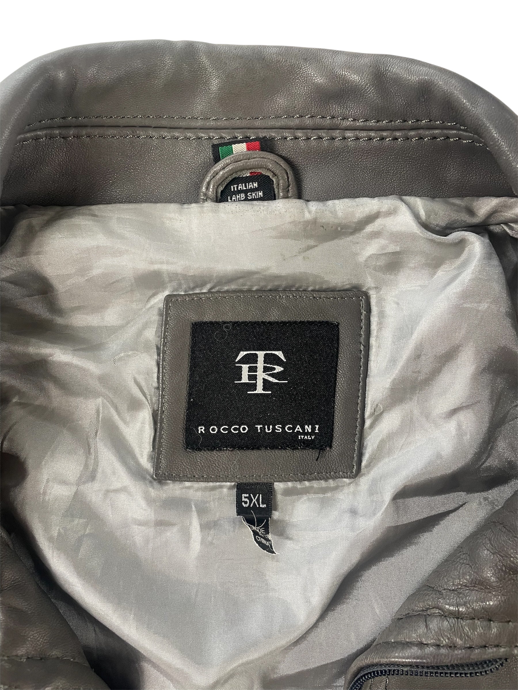 ROCCO TUSCANI/Leather Jkt/XXXXXL/Leather/GRY/ view 3
