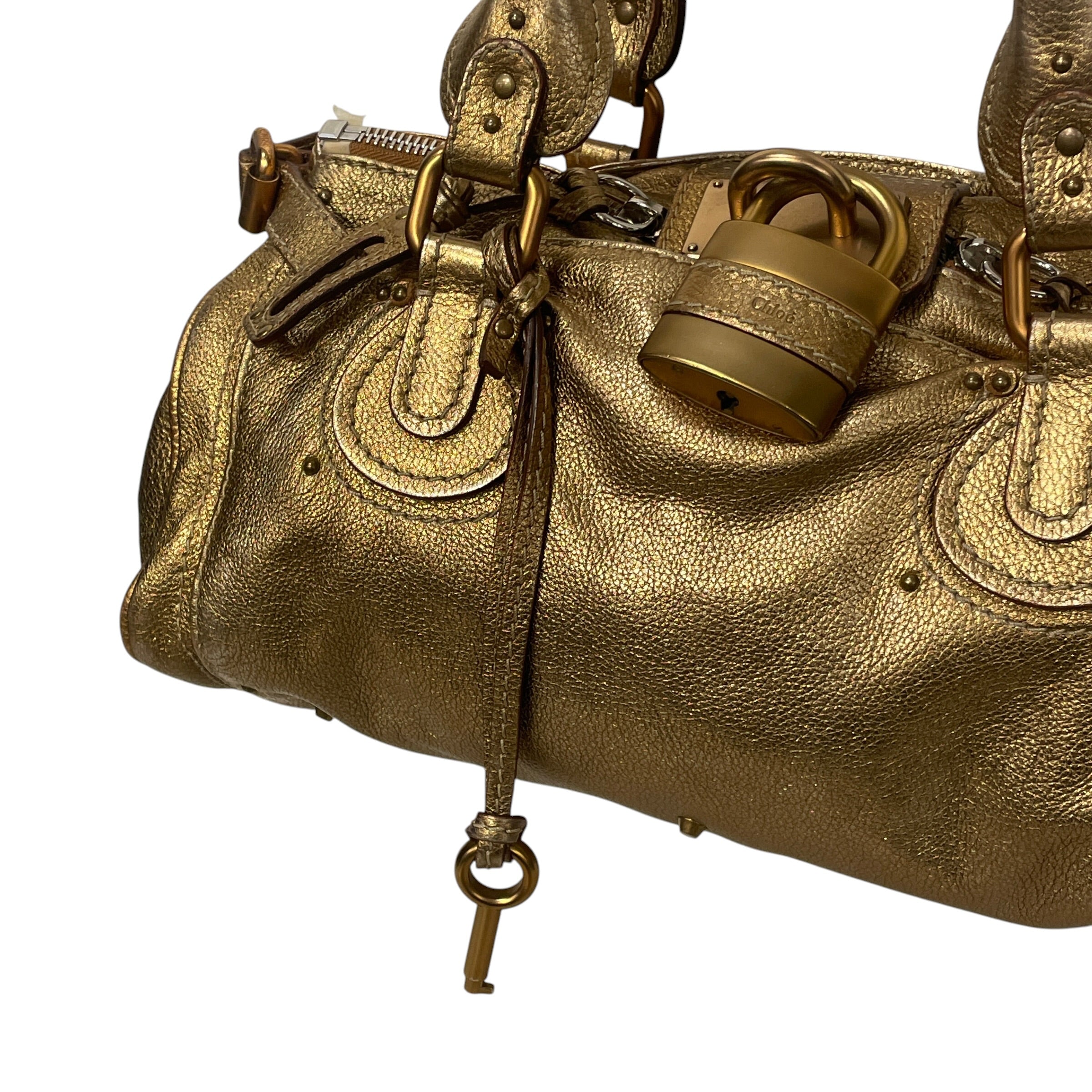 Chloe/Bag/Leather/GLD/PADDINGTON/GOLD ALLOVER view 3