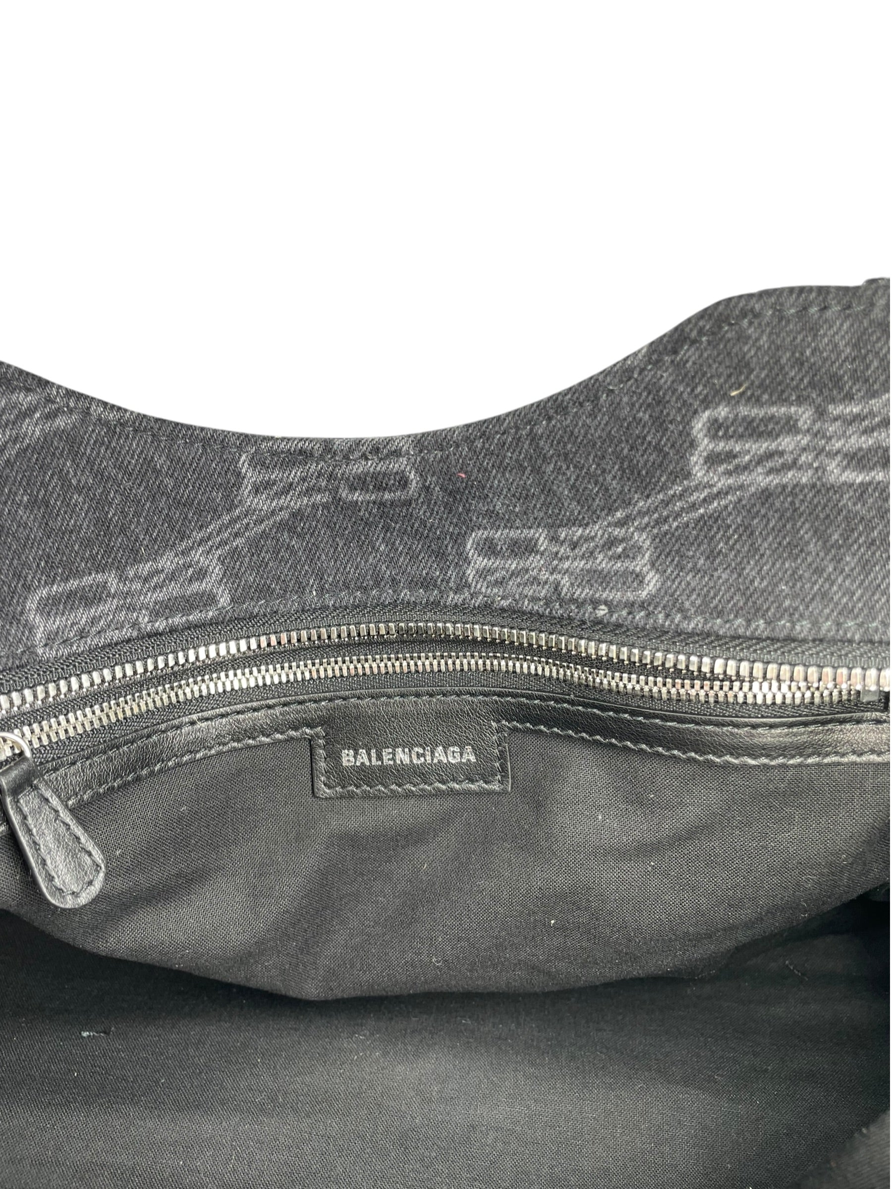 BALENCIAGA/Cross Body Bag/Monogram/Denim/GRY/NEO CITY MONOGRAM DENIM CITY view 5