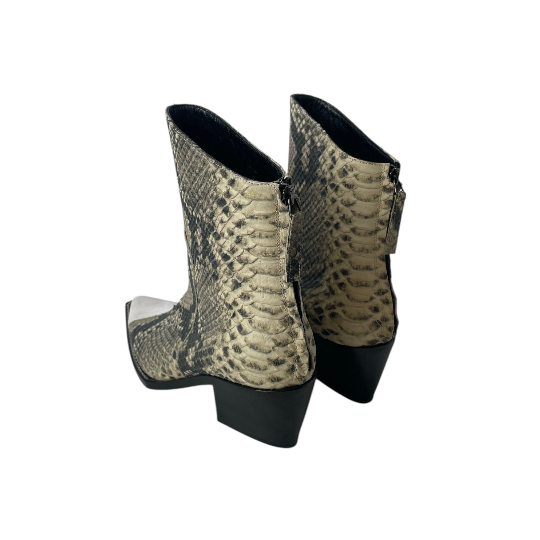1017 ALYX 9SM(ALYX)/Cowboy Boots/EU 36/Animal Pattern/CRM/SNAKE SKIN COWBOY W WHT TIP view 2