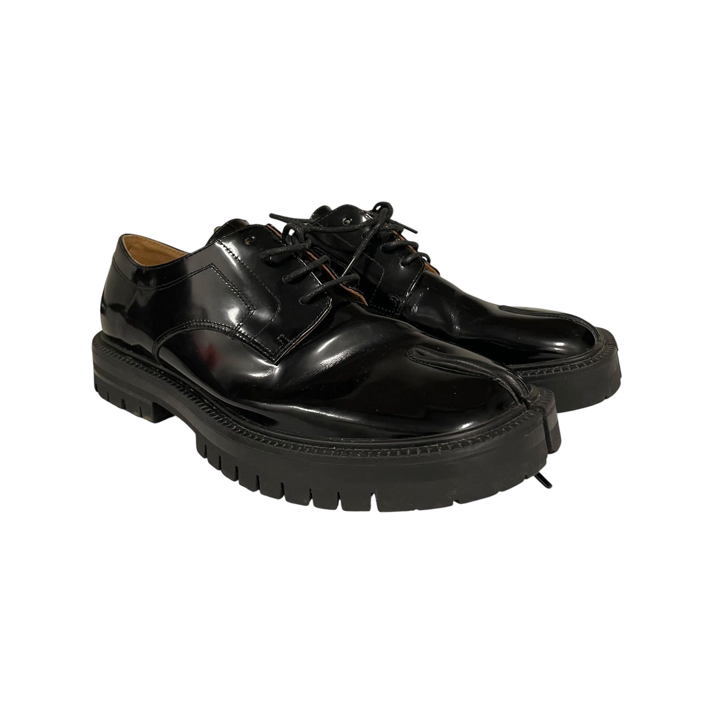 Maison Margiela/Dress Shoes/EU 45/Leather/BLK/TABI DRESS SHOES view 1